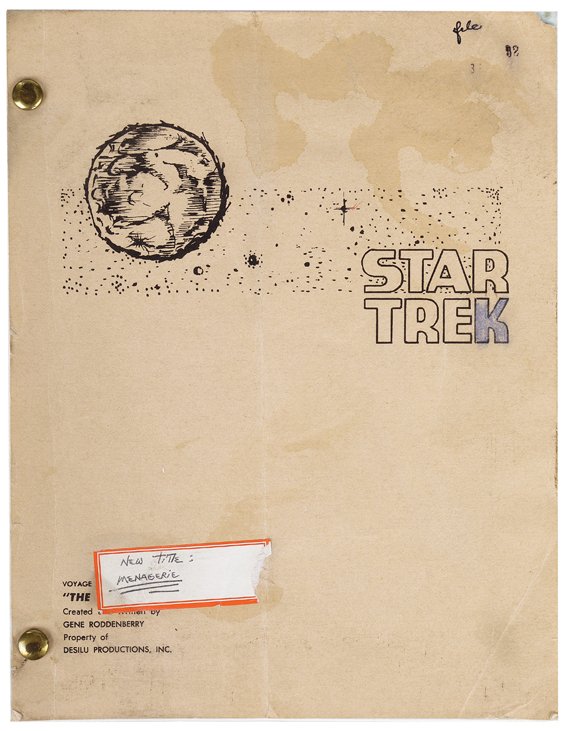 Star Trek: The Original Series pilot script of “The