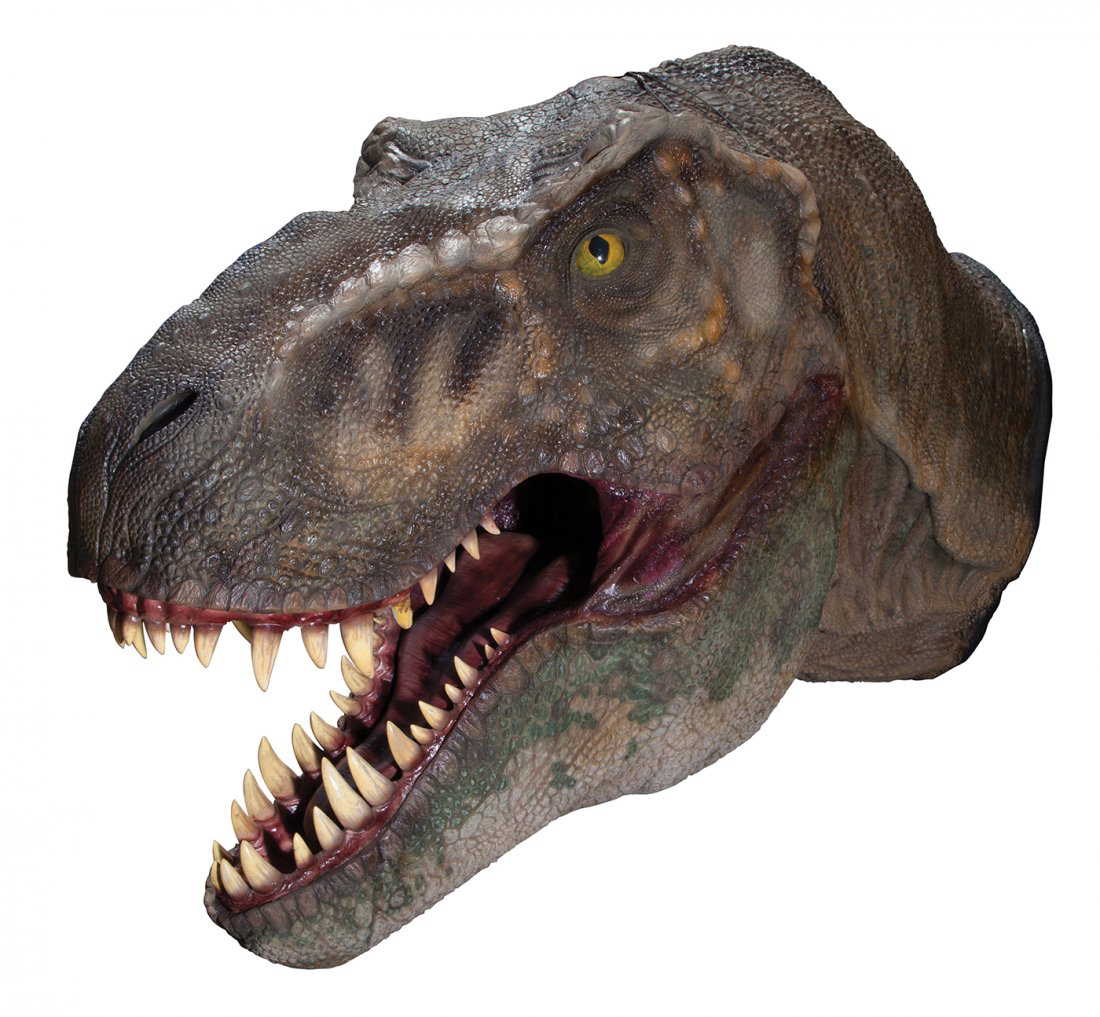 Tyrannosaurus Rex head from the Jurassic Park touring