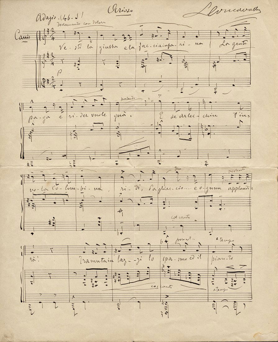 Leoncavallo, Ruggero. - 2