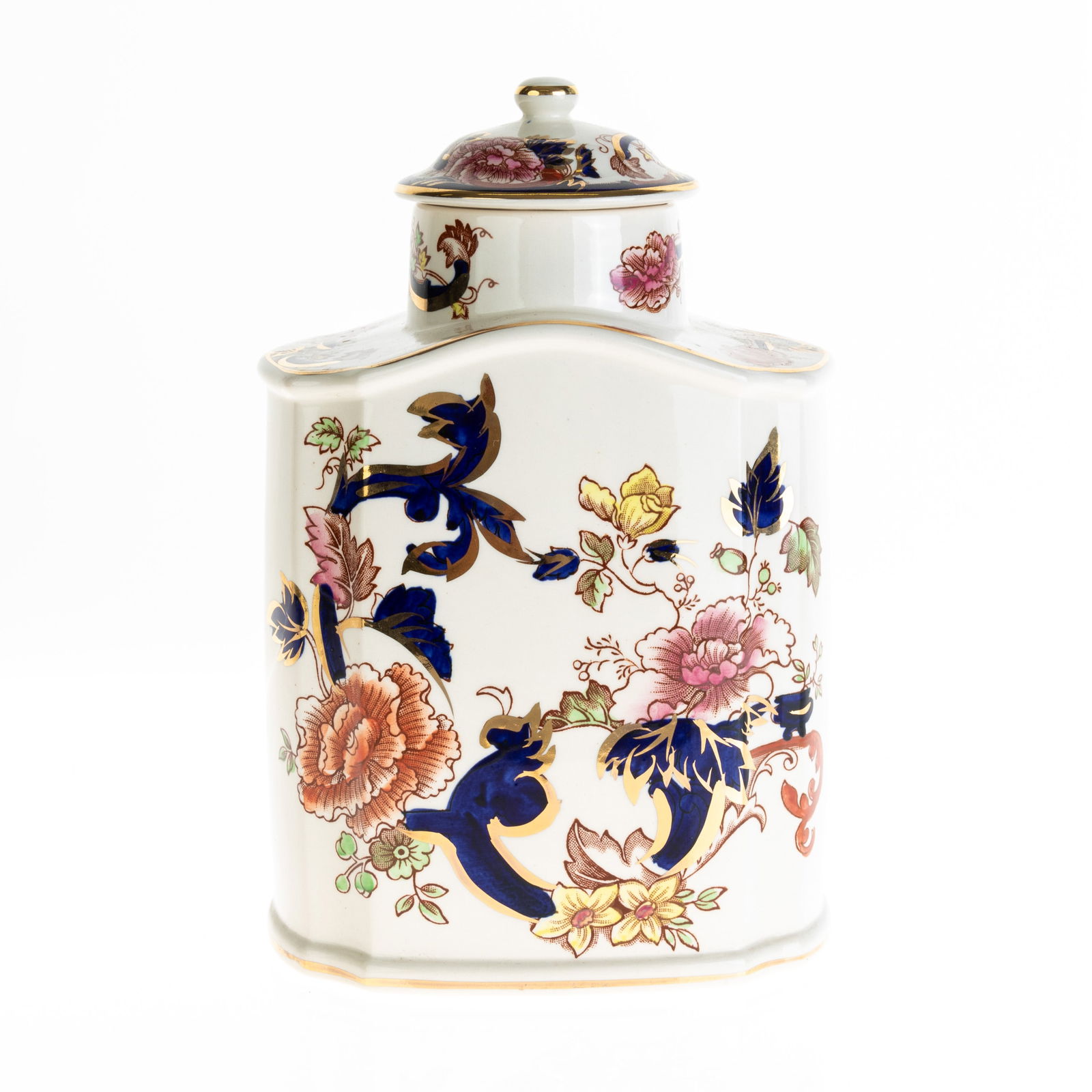 MASON'S IRONSTONE IMARI PALETTE TEA CADDY (1 of 6)