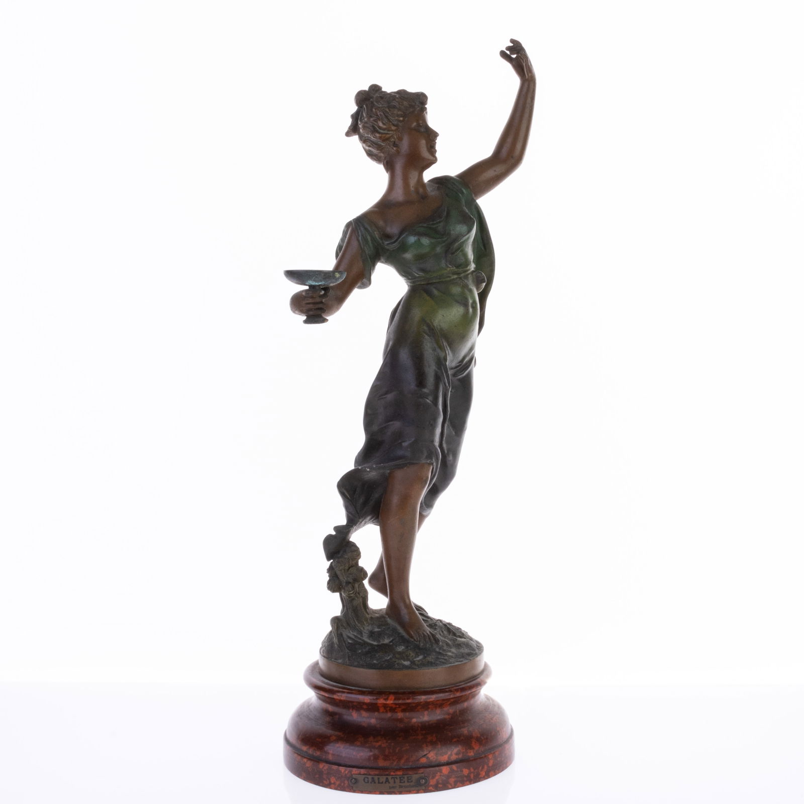 FRENCH SPELTER BRONZE SCULPTURE 19TH CENTURY (1 of 2)