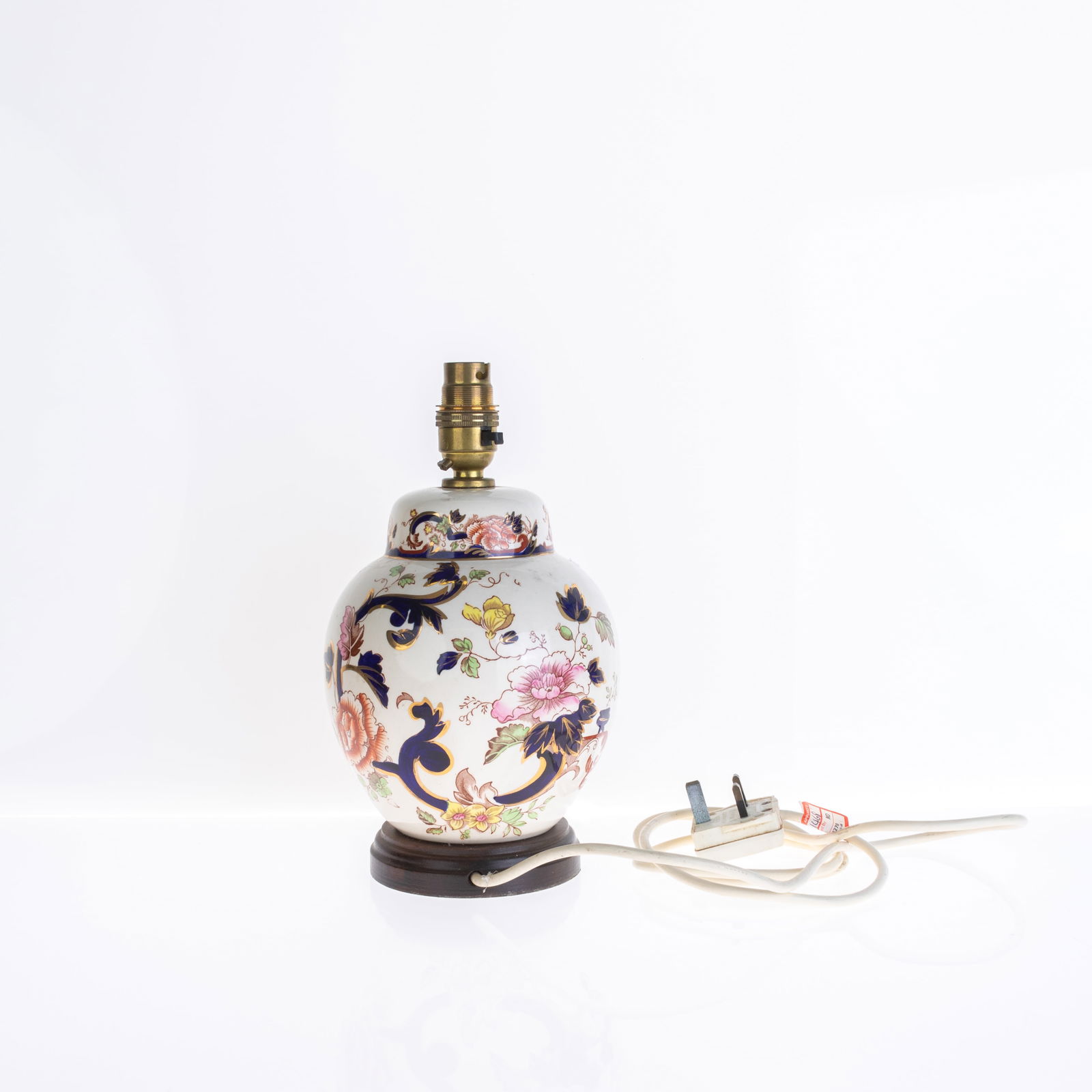 MASON'S IRONSTONE IMARI PALETTE LAMP VASE (1 of 5)