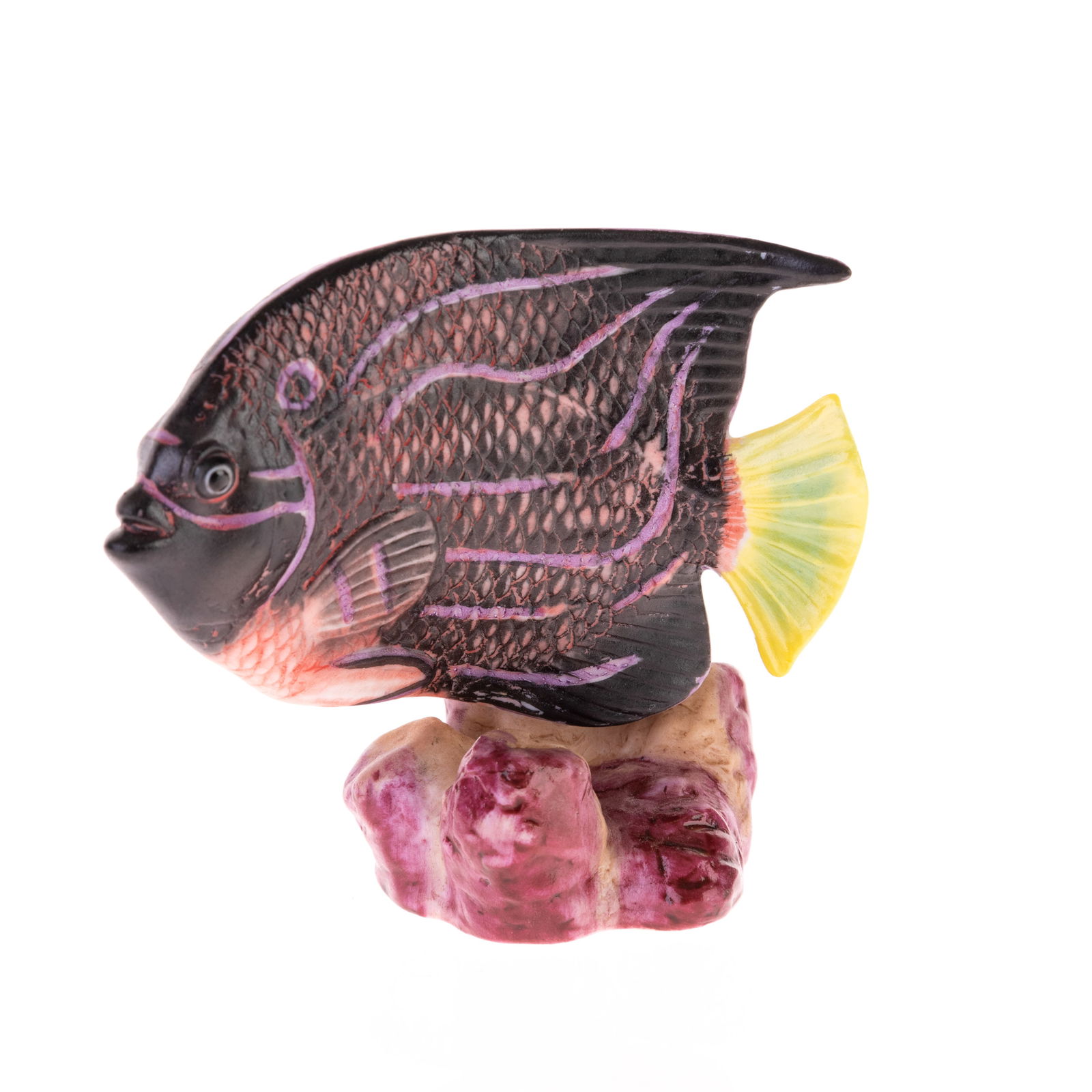 FRANKLIN MINT HAND-PAINTED PORCELAIN EXOTIC FISH FIGURE (1 of 3)