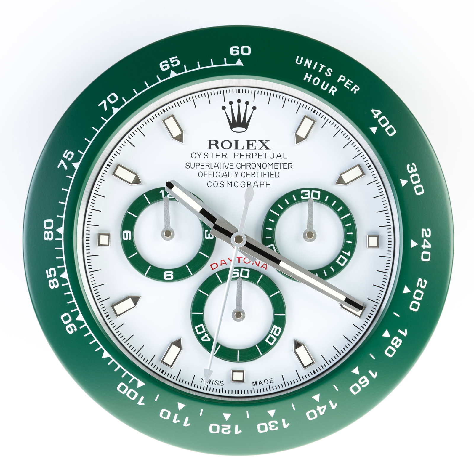 ROLEX ADVERTISING OFFICIAL DEALERSHIP CLOCK: (HEIGHT) 35CM.From a collection of Wedgwood and other selected ceramic/porcelain objects. Kindly examine all photographs provided in this listing or ask for a condition report. All items offered are i