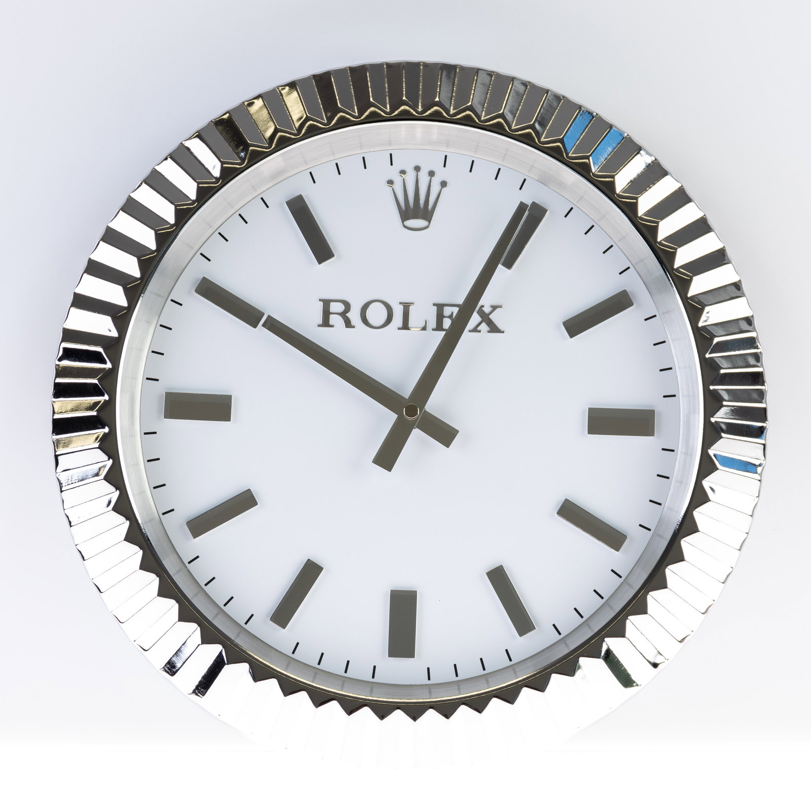 ROLEX ADVERTISING OFFICIAL DEALERSHIP CLOCK: (HEIGHT) 35CM.From a collection of Wedgwood and other selected ceramic/porcelain objects. Kindly examine all photographs provided in this listing or ask for a condition report. All items offered are i