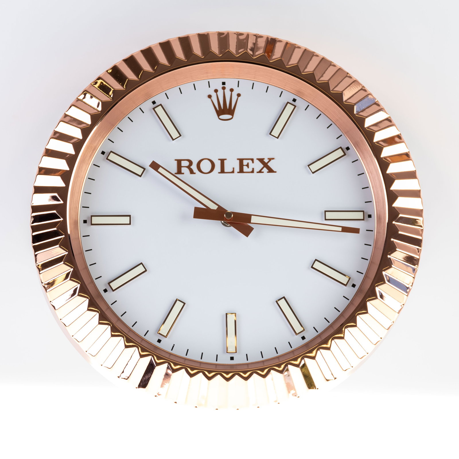ROLEX ADVERTISING OFFICIAL DEALERSHIP CLOCK: (HEIGHT) 35CM.From a collection of Wedgwood and other selected ceramic/porcelain objects. Kindly examine all photographs provided in this listing or ask for a condition report. All items offered are i