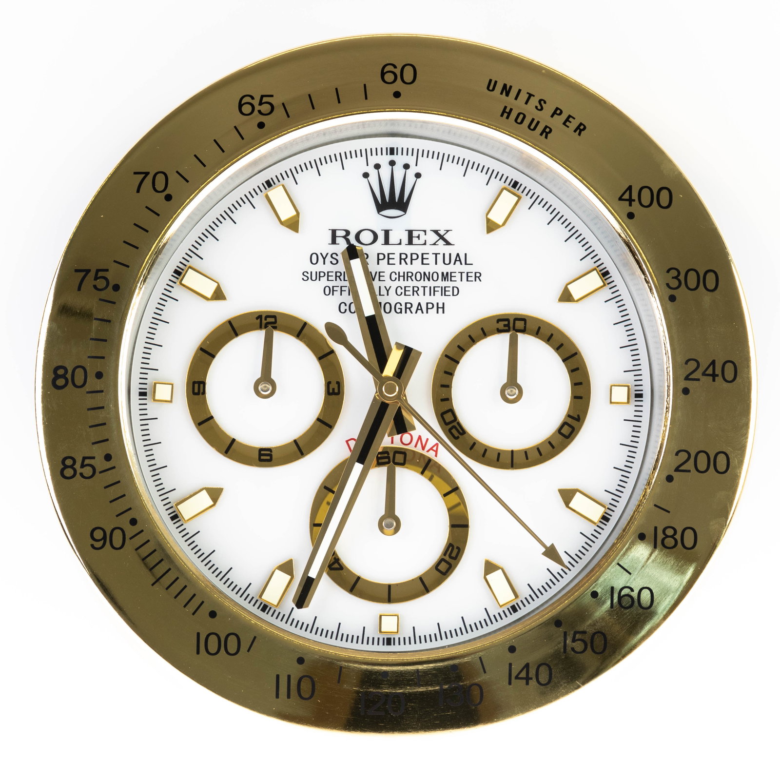 ROLEX ADVERTISING OFFICIAL DEALERSHIP CLOCK: (HEIGHT) 35CM.From a collection of Wedgwood and other selected ceramic/porcelain objects. Kindly examine all photographs provided in this listing or ask for a condition report. All items offered are i