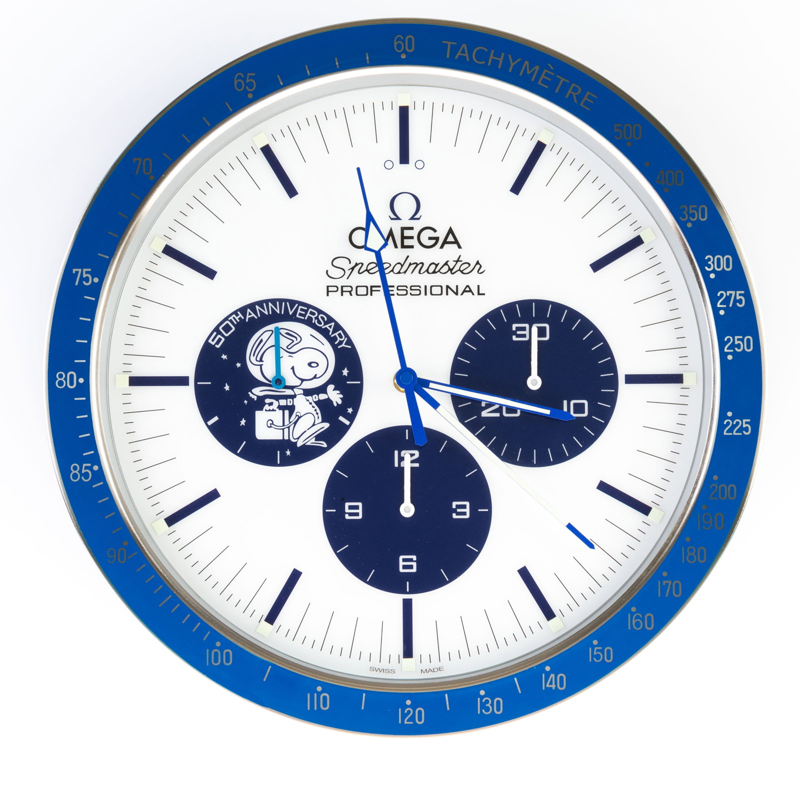 OMEGA ADVERTISING OFFICIAL DEALERSHIP CLOCK: (HEIGHT) 35CM.From a collection of Wedgwood and other selected ceramic/porcelain objects. Kindly examine all photographs provided in this listing or ask for a condition report. All items offered are i