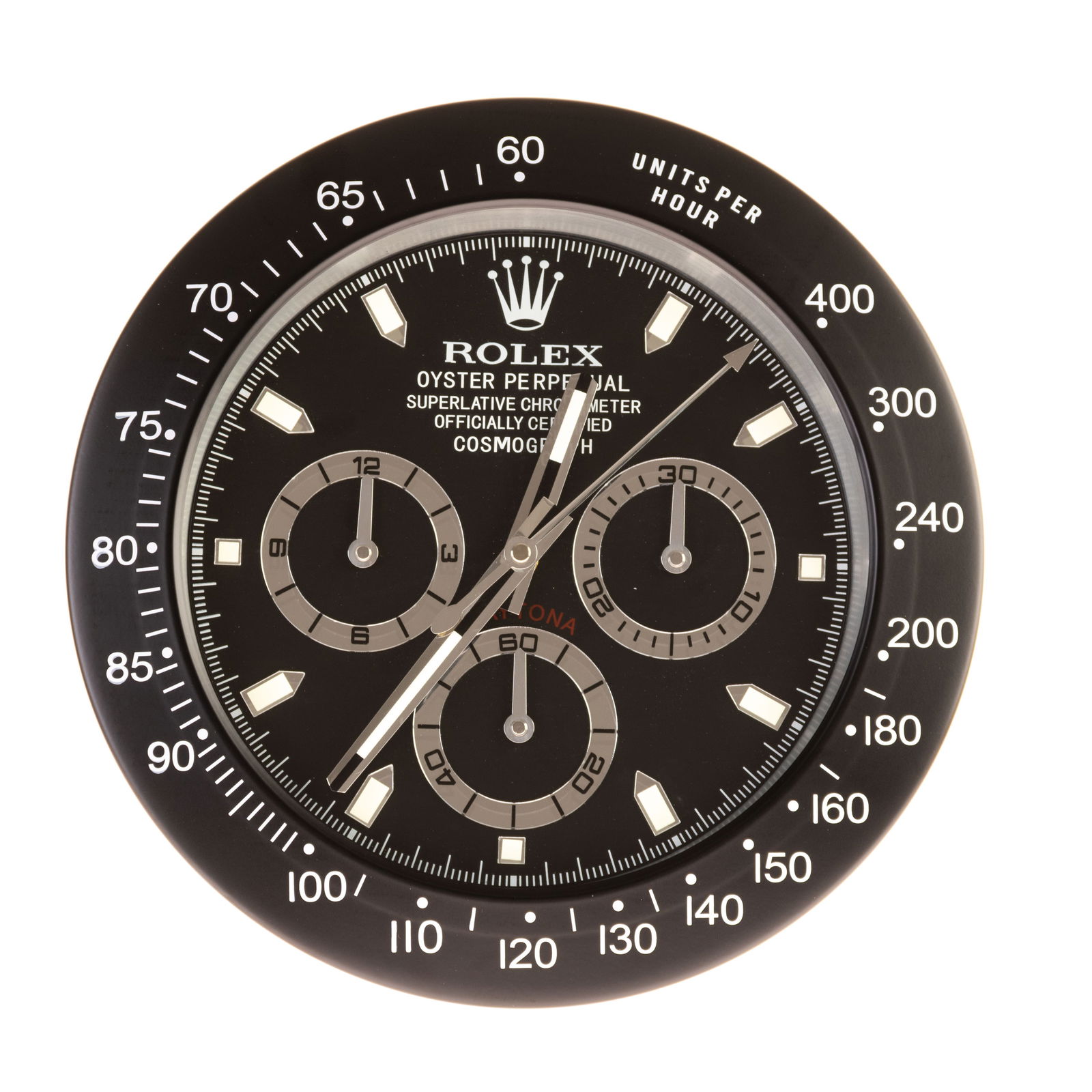 ROLEX ADVERTISING OFFICIAL DEALERSHIP CLOCK: (HEIGHT) 35CM.From a collection of Wedgwood and other selected ceramic/porcelain objects. Kindly examine all photographs provided in this listing or ask for a condition report. All items offered are i