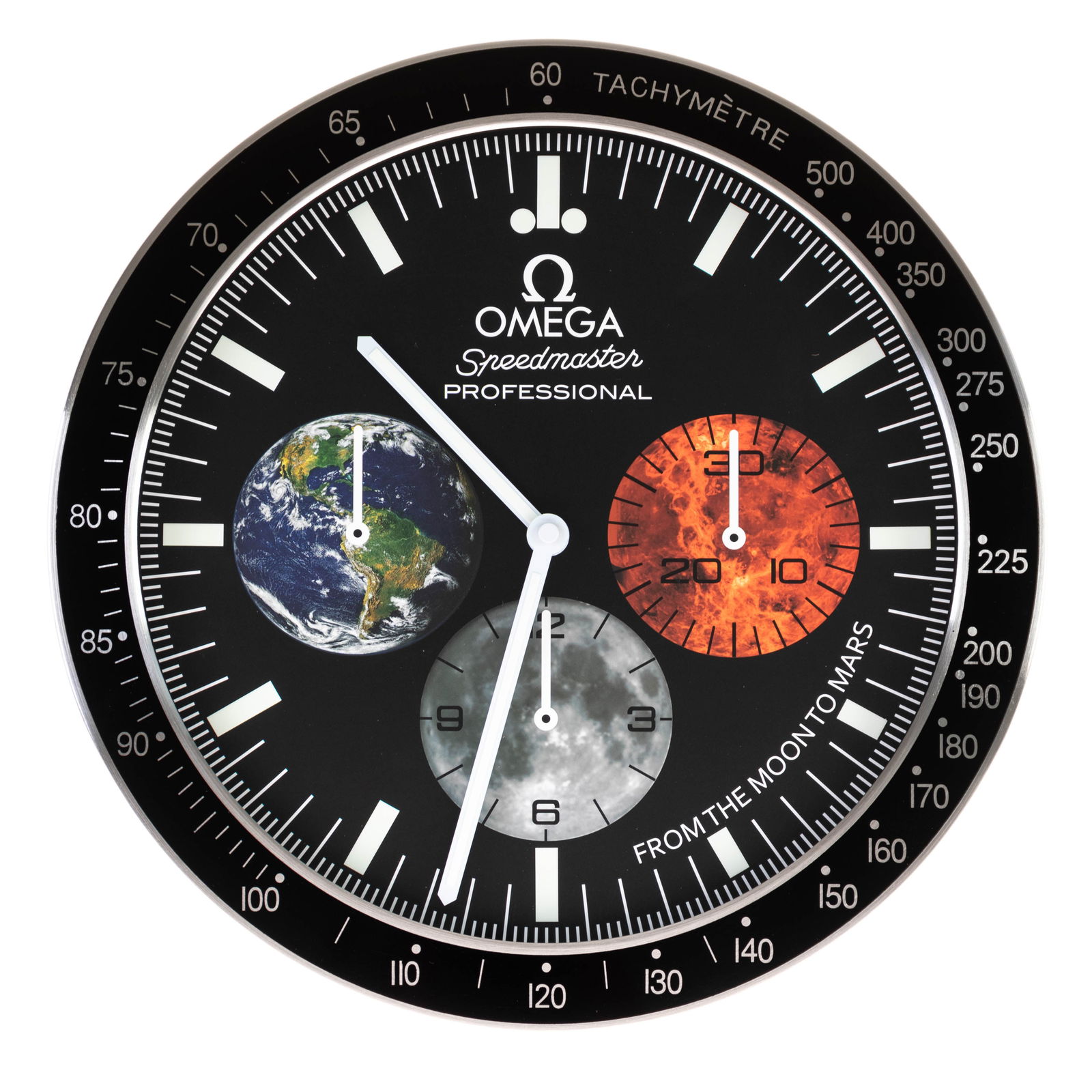 OMEGA ADVERTISING OFFICIAL DEALERSHIP CLOCK: (HEIGHT) 35CM.From a collection of Wedgwood and other selected ceramic/porcelain objects. Kindly examine all photographs provided in this listing or ask for a condition report. All items offered are i