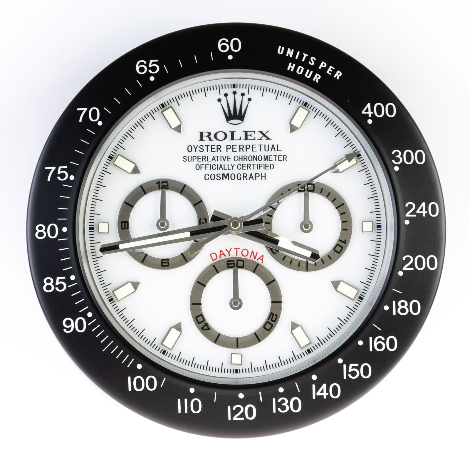ROLEX ADVERTISING OFFICIAL DEALERSHIP CLOCK: (HEIGHT) 35CM.From a collection of Wedgwood and other selected ceramic/porcelain objects. Kindly examine all photographs provided in this listing or ask for a condition report. All items offered are i