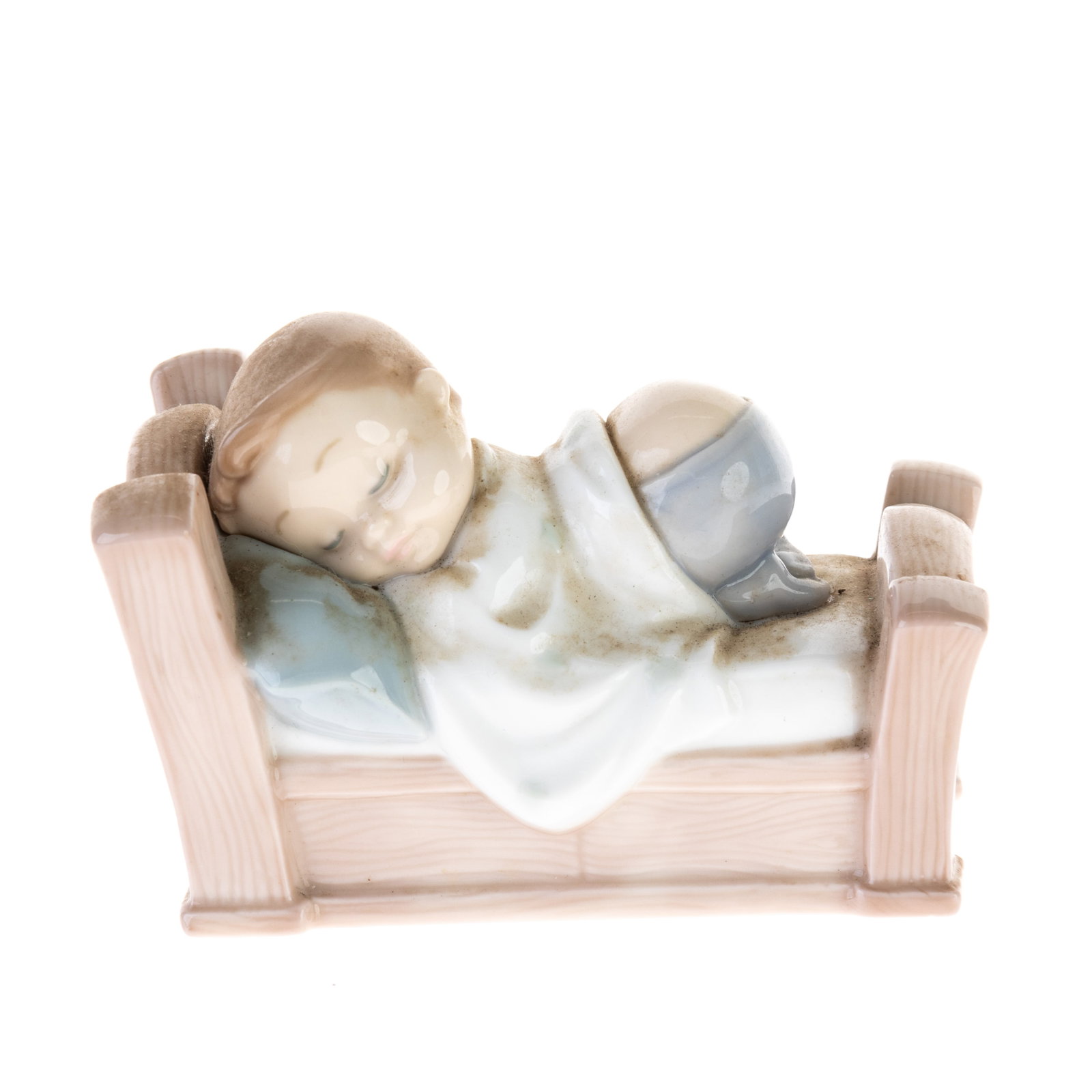 LLADRO STYLE PORCELAIN FIGURE: (HEIGHT) 8CM.From a collection of Wedgwood and other selected ceramic/porcelain objects. Kindly examine all photographs provided in this listing or ask for a condition report. All items offered are in