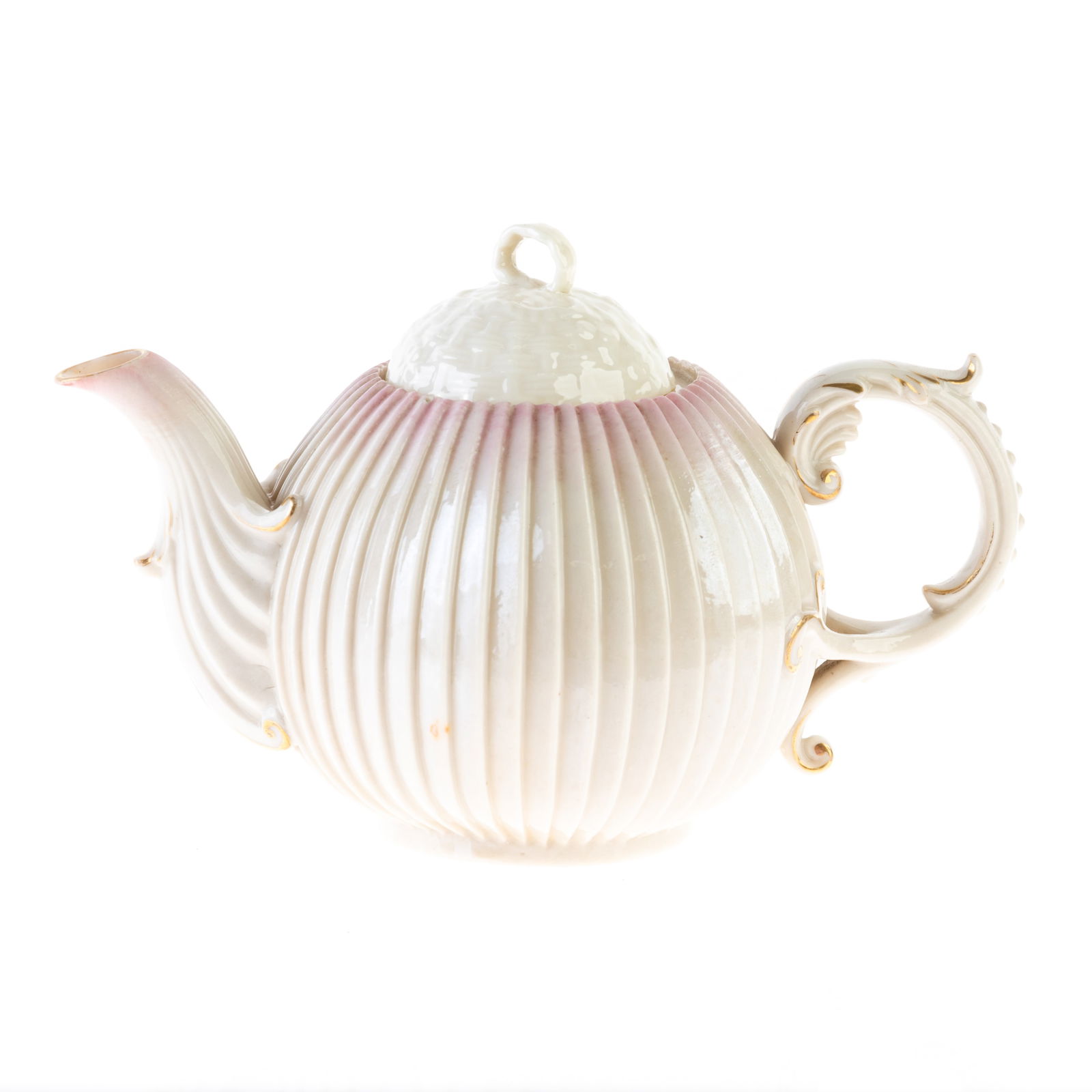 BELLEEK PORCELAIN TEAPOT (1 of 2)