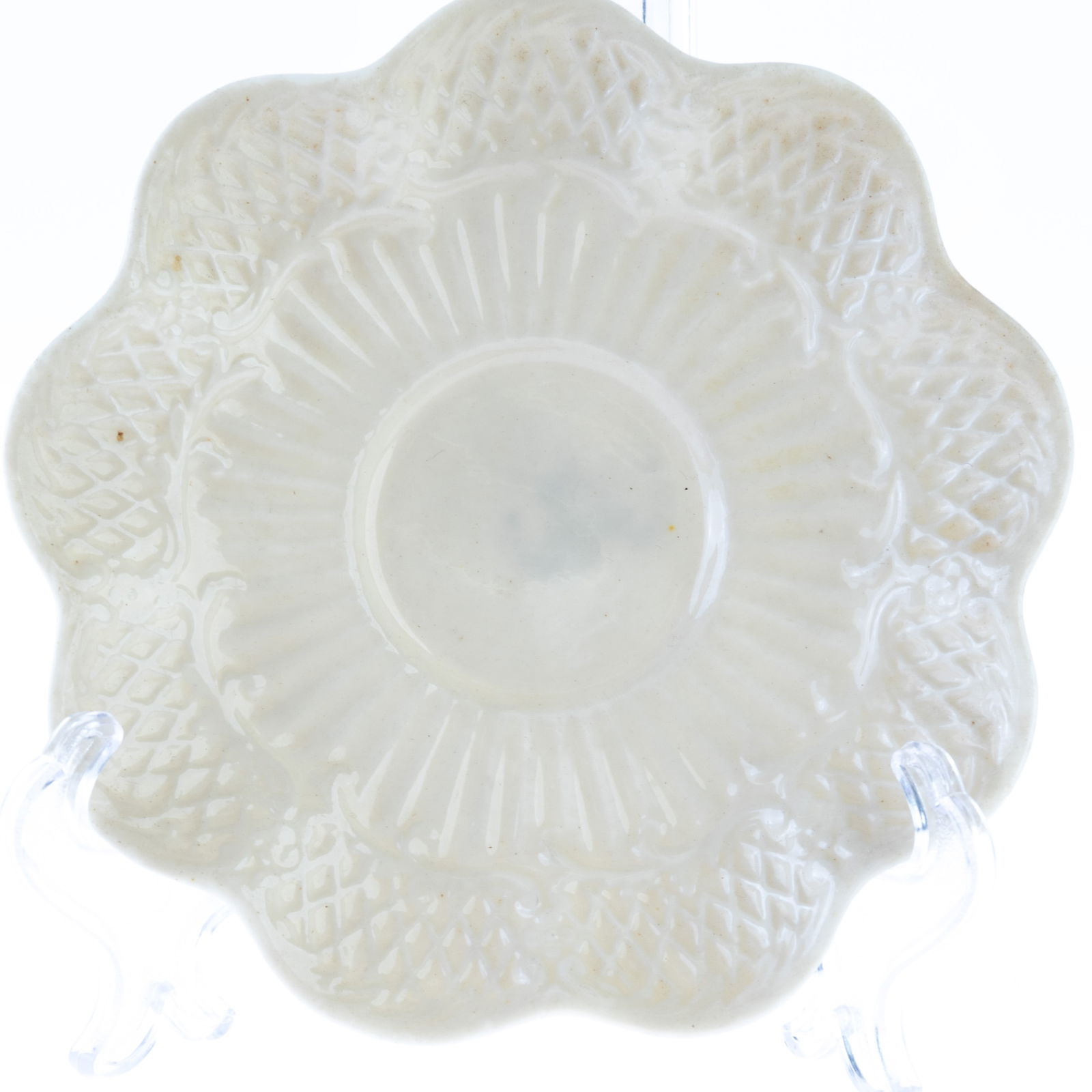BELLEEK PORCELAIN PLATE (1 of 2)