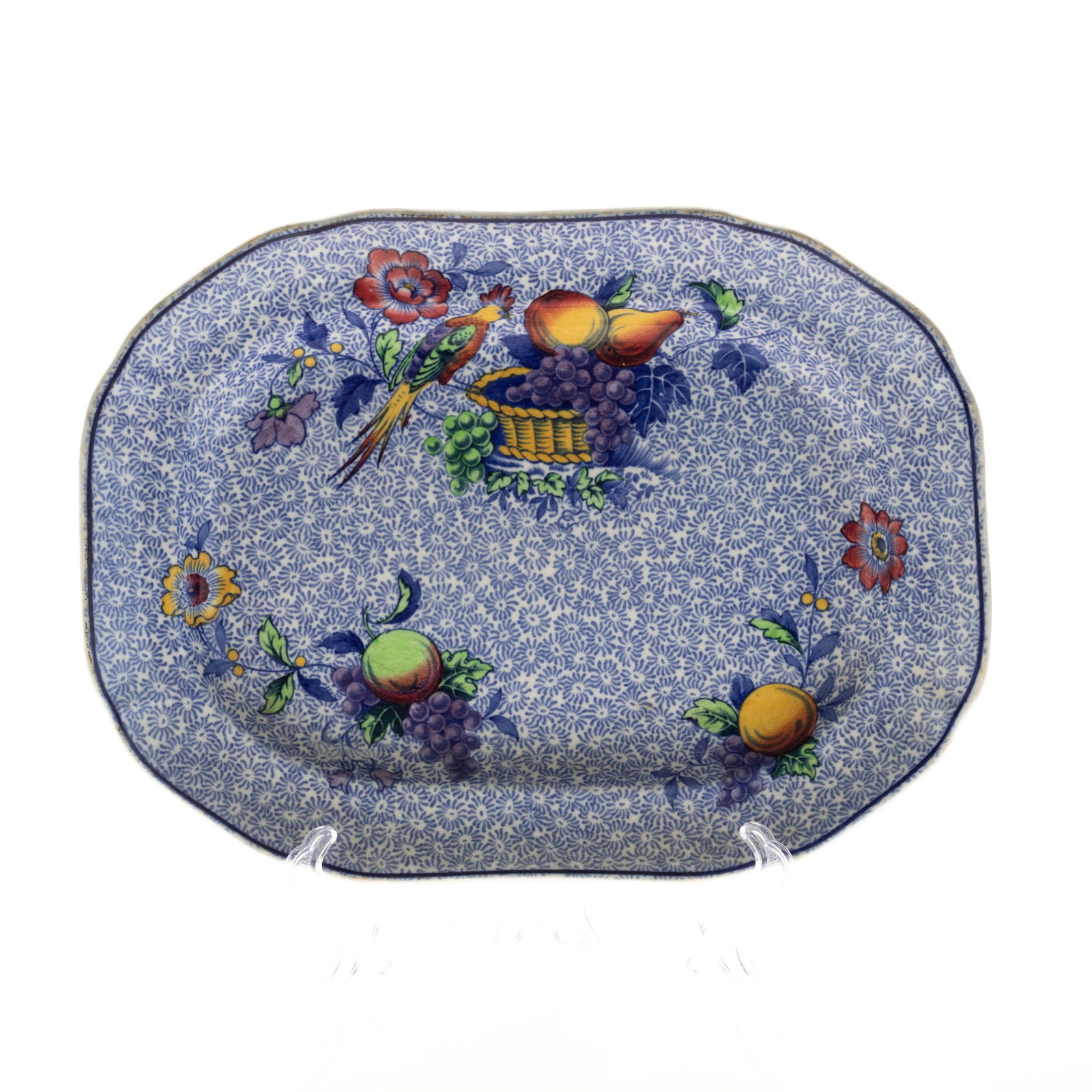 ENGLISH COPELAND SPODE GEORGE III PATTERN CERAMIC PLATTER (1 of 2)