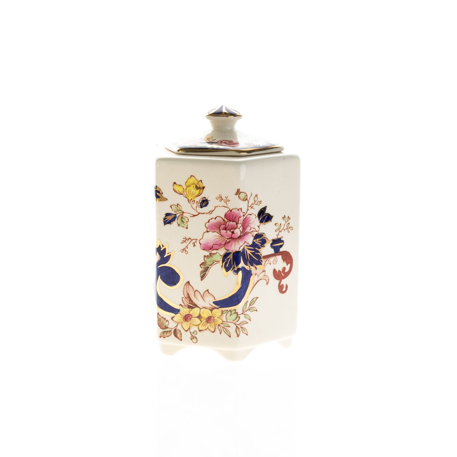 MASON'S IMARI PATTERN PORCELAIN CERAMIC TEA CADDY (1 of 2)