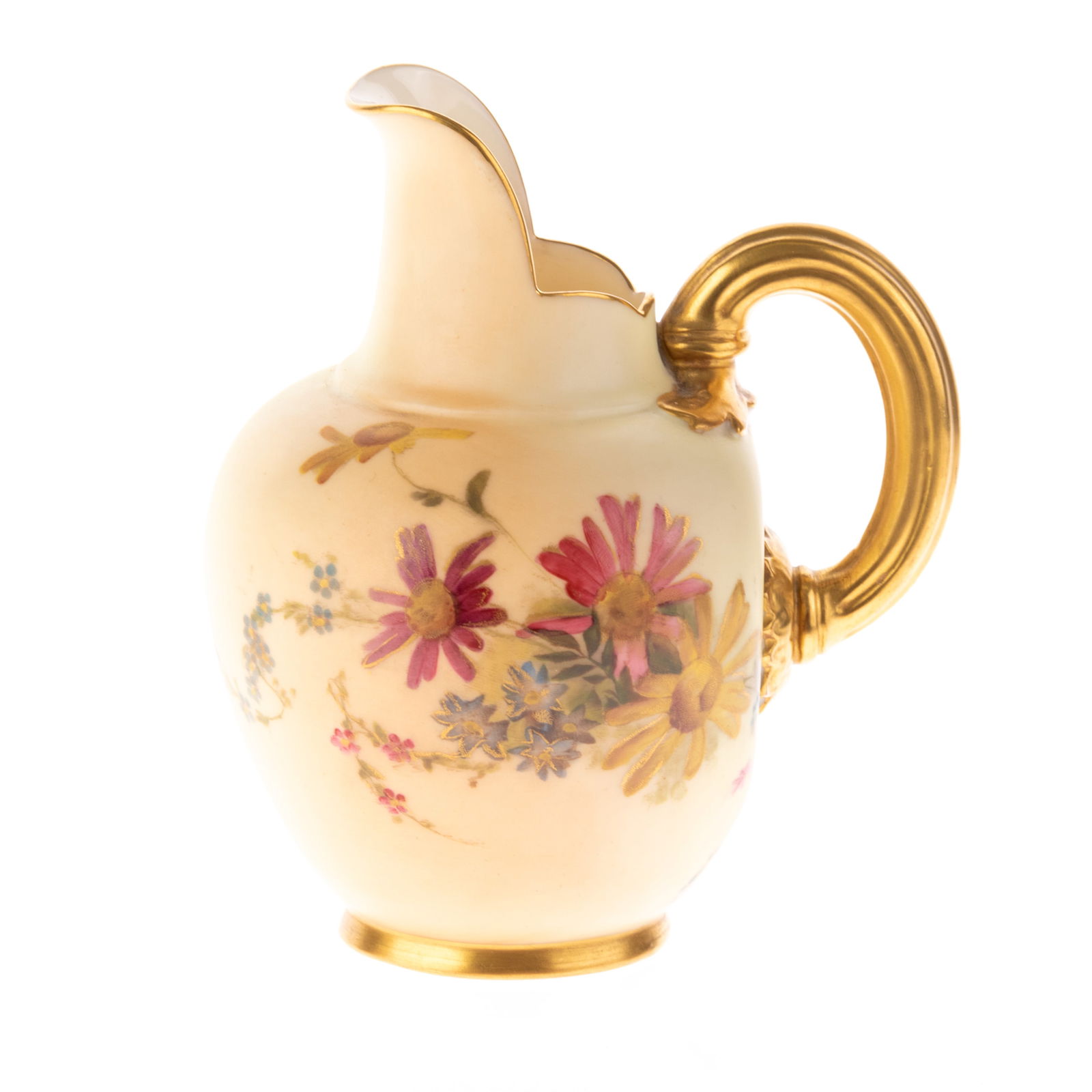 ANTIQUE ROYAL WORCESTER HAND-PAINTED PORCELAIN JUG (1 of 2)