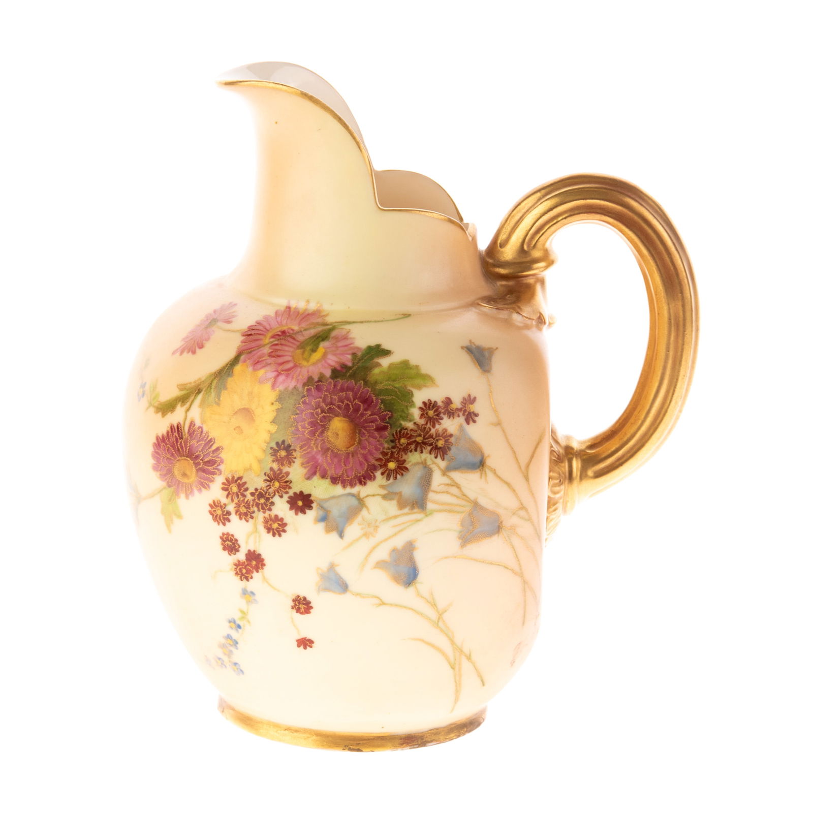 ANTIQUE ROYAL WORCESTER HAND-PAINTED PORCELAIN JUG (1 of 2)
