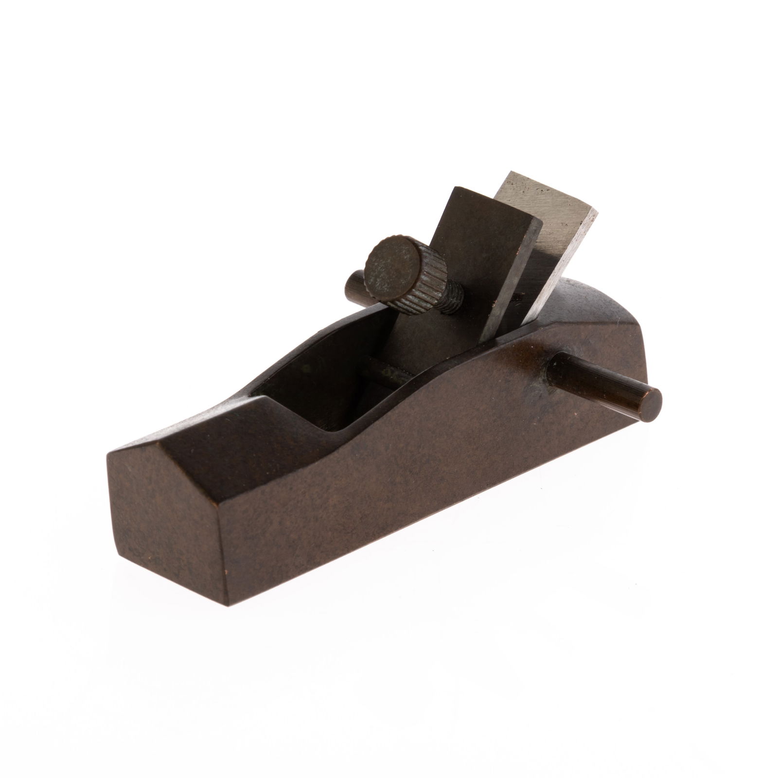 UNUSUAL JAPANESE BRONZE PLANE WOOD TOOL OKIMONO (1 of 3)