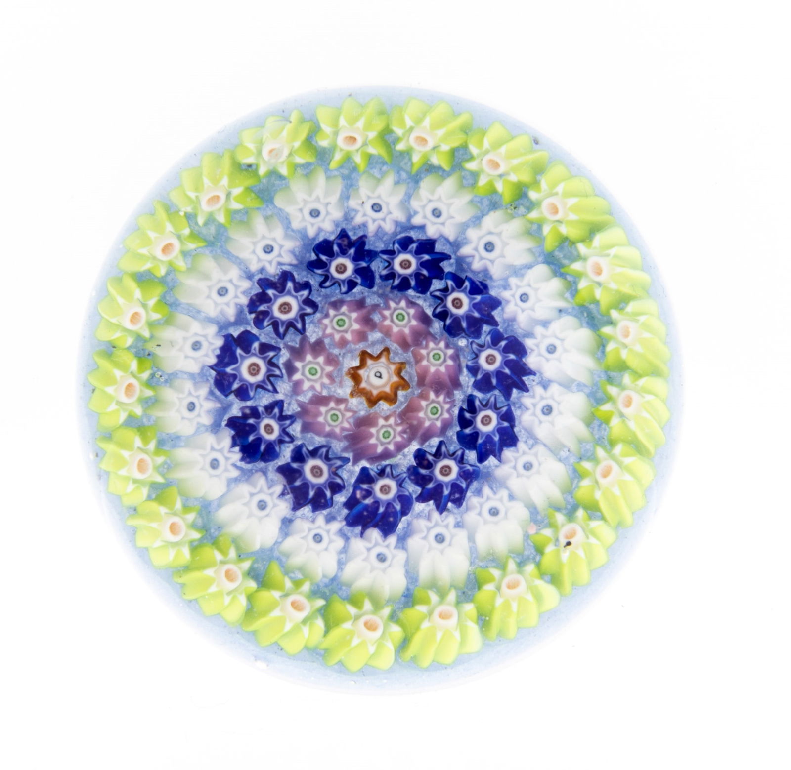 MURANO MILLEFIORI GLASS PAPERWEIGHT: From a collection of Wedgwood and other selected ceramic/porcelain objects. Kindly examine all photographs provided in this listing or ask for a condition report. All items offered are in generally go