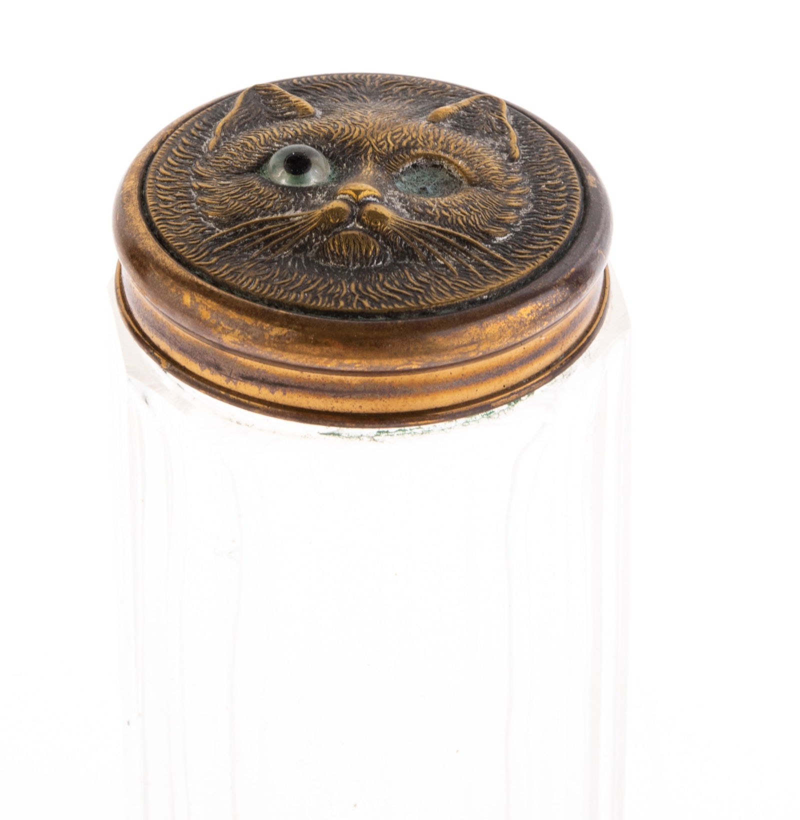 VICTORIAN NOVELTY CAT BOTTLE (1 of 3)