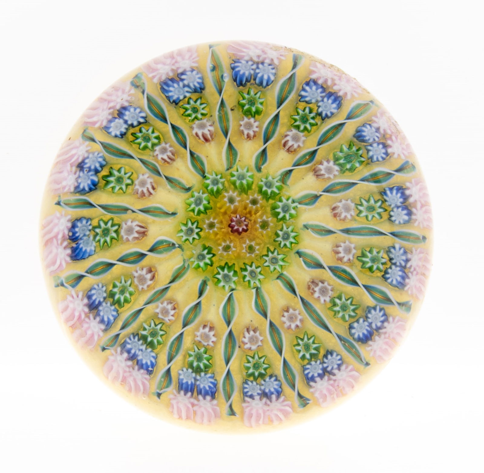 MURANO MILLEFIORI GLASS PAPERWEIGHT: From a collection of Wedgwood and other selected ceramic/porcelain objects. Kindly examine all photographs provided in this listing or ask for a condition report. All items offered are in generally go