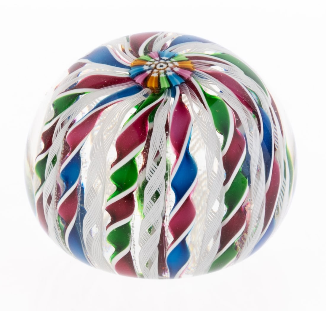 MURANO MILLEFIORI GLASS PAPERWEIGHT: From a collection of Wedgwood and other selected ceramic/porcelain objects. Kindly examine all photographs provided in this listing or ask for a condition report. All items offered are in generally go