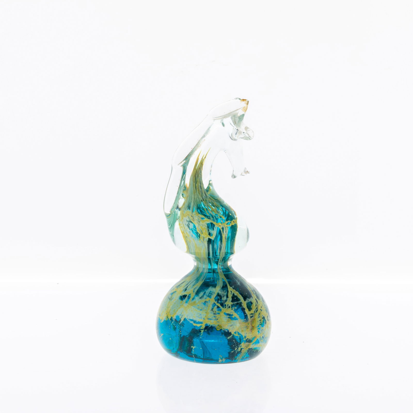 MDINA GLASS PAPERWEIGHT: 17.5x6x6CM.From a collection of Wedgwood and other selected ceramic/porcelain objects. Kindly examine all photographs provided in this listing or ask for a condition report. All items offered are in g