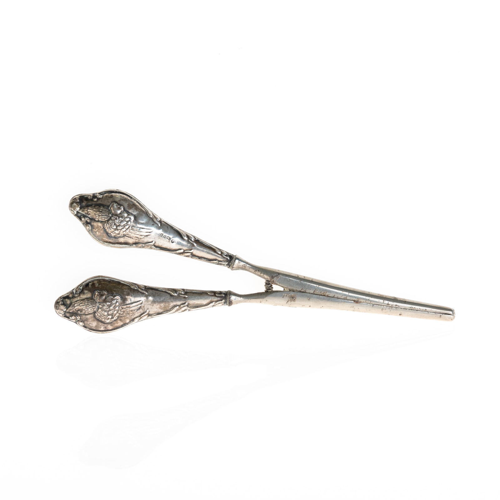 ANTIQUE PUTTI REPOUSSE SILVER (1 of 5)