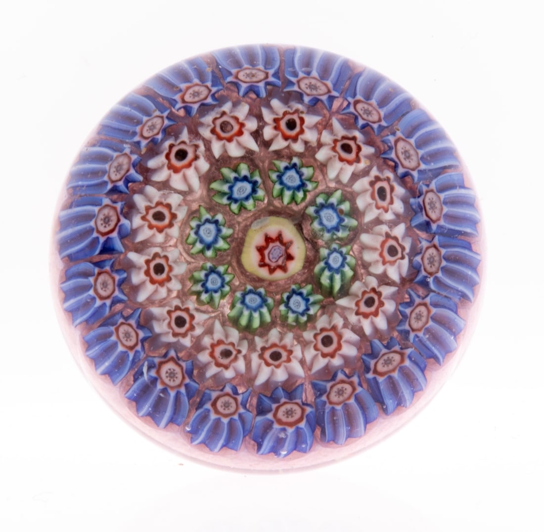 PERTHSHIRE MILLEFIORI GLASS PAPERWEIGHT (1 of 2)