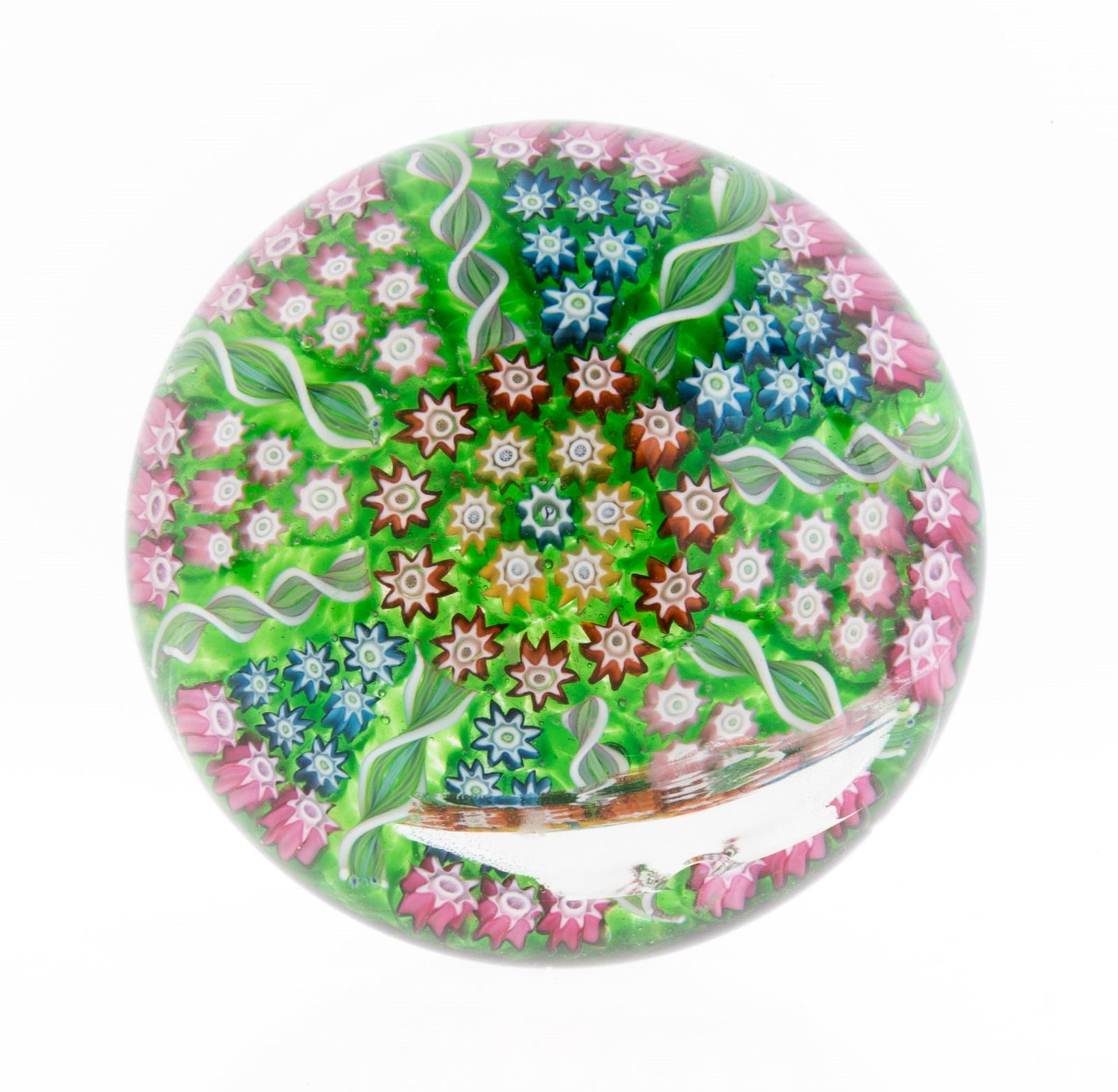 PERTHSHIRE MILLEFIORI GLASS PAPERWEIGHT (1 of 2)