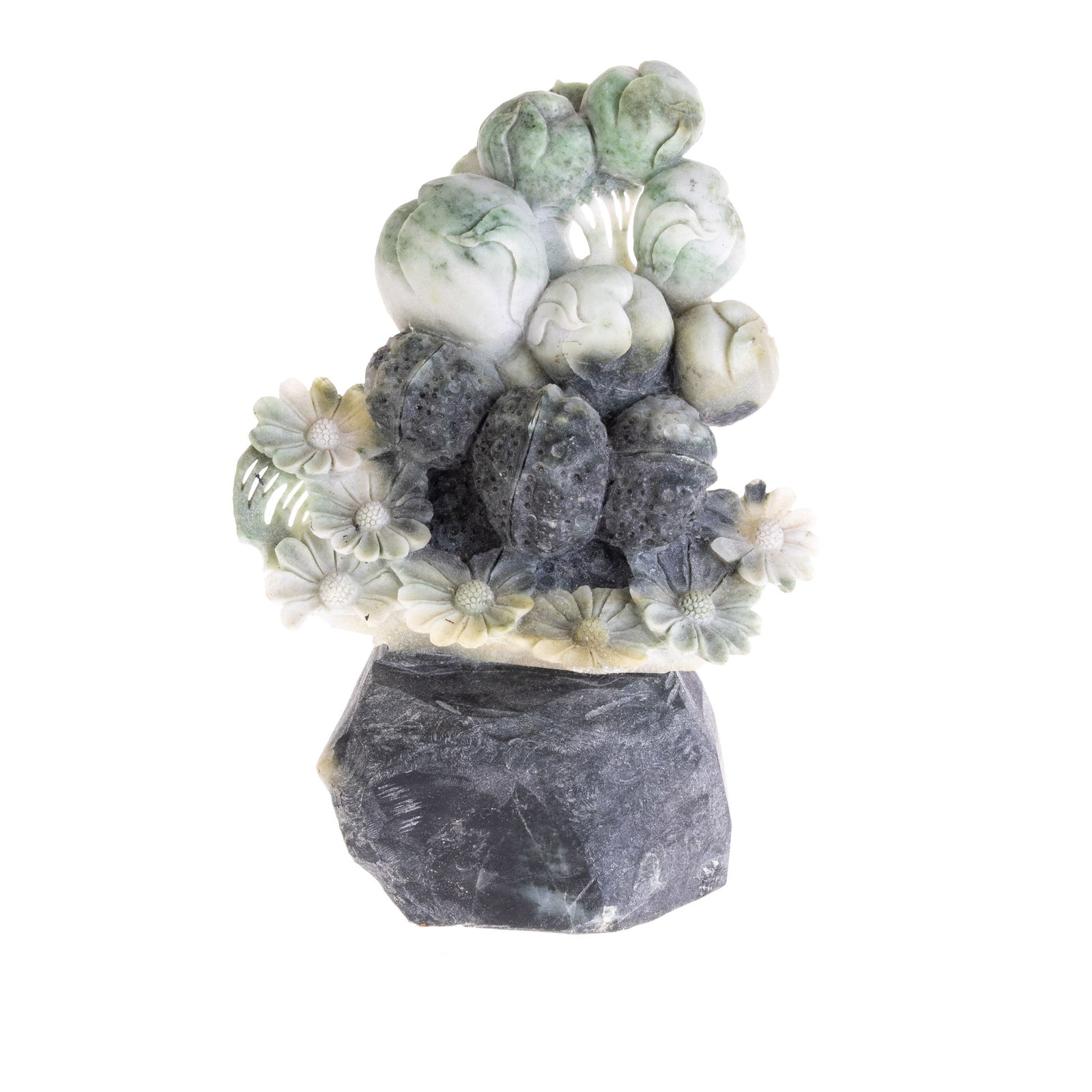 CHINESE CARVED SOAPSTONE MOUNTAIN SCULPTURE (1 of 6)