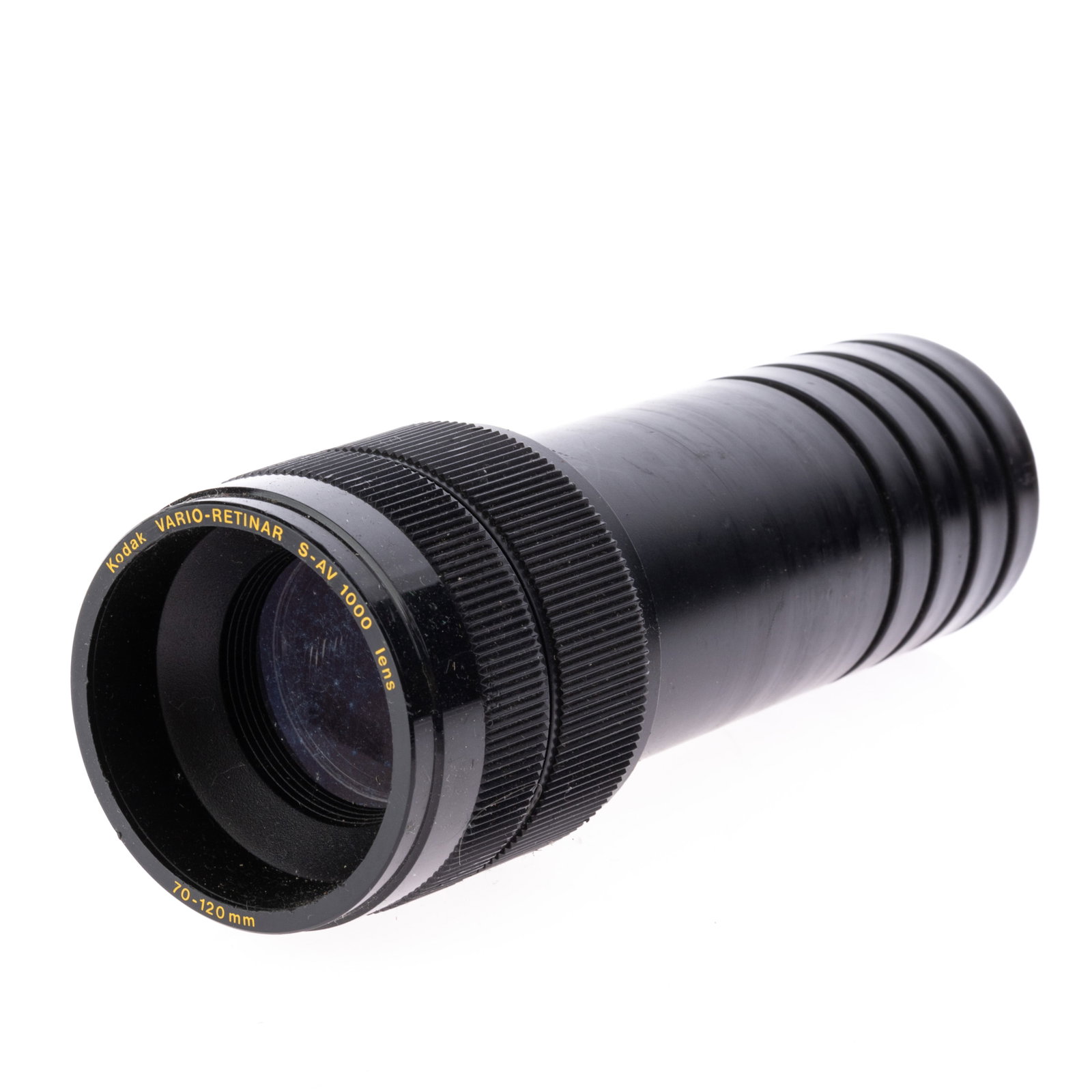VINTAGE CAMERA LENS: (L) 18CM.From a collection of Wedgwood and other selected ceramic/porcelain objects. Kindly examine all photographs provided in this listing or ask for a condition report. All items offered are in gen
