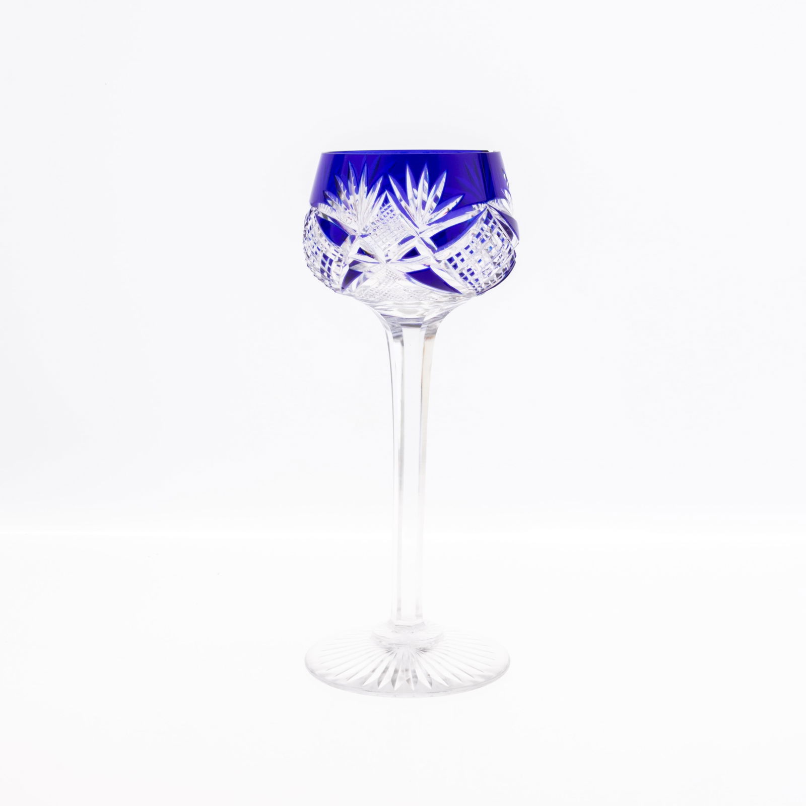 FINE CUT CRYSTAL HOCK GLASS (1 of 4)