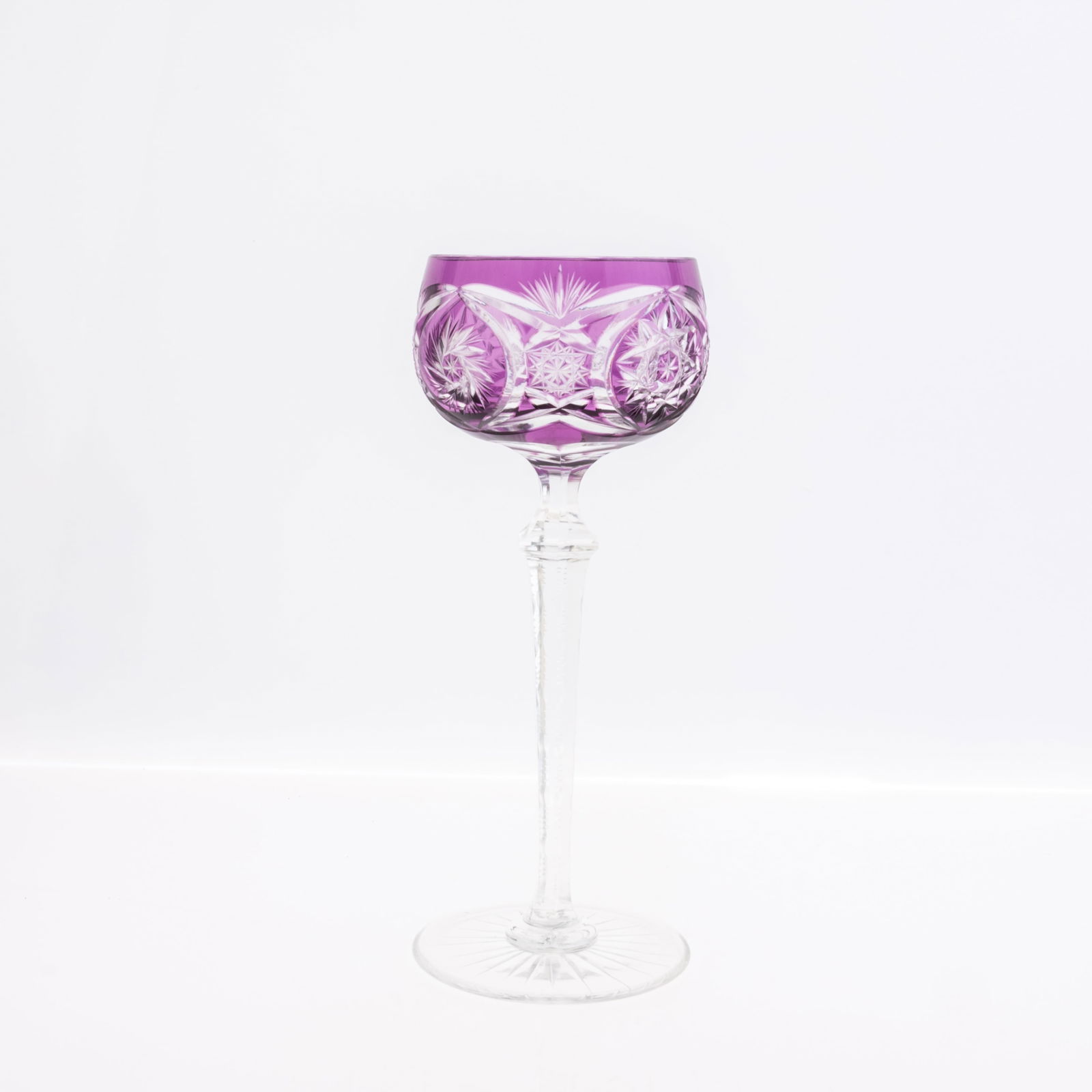 FINE CUT CRYSTAL HOCK GLASS (1 of 3)