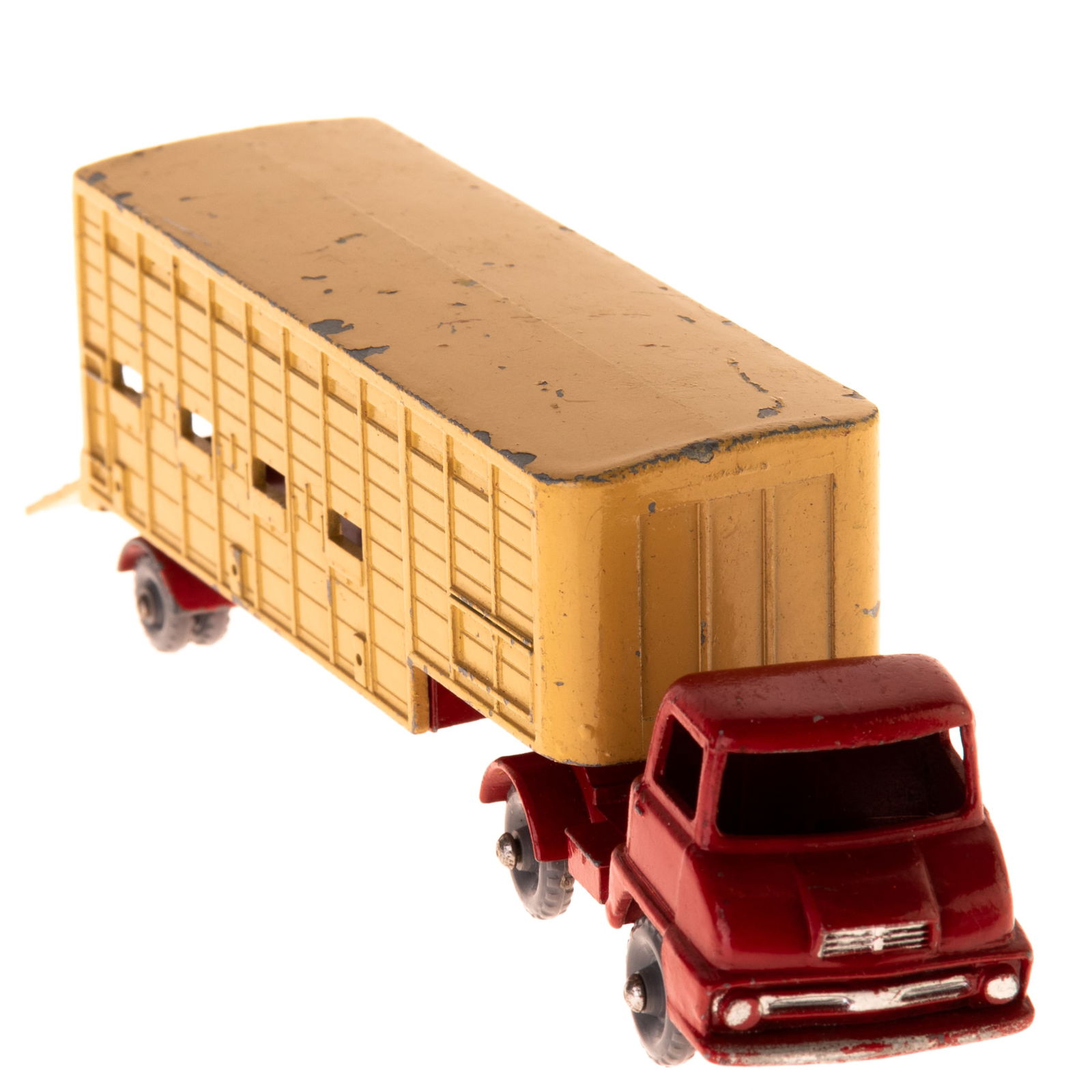 1:43 SCALE DIECAST MODEL LESNEY CATTLE TRUCK: From a large collection of vintage die-cast vehicles including rare examples. Kindly examine all photographs provided in this listing or ask for a condition report. All items offered are in generally