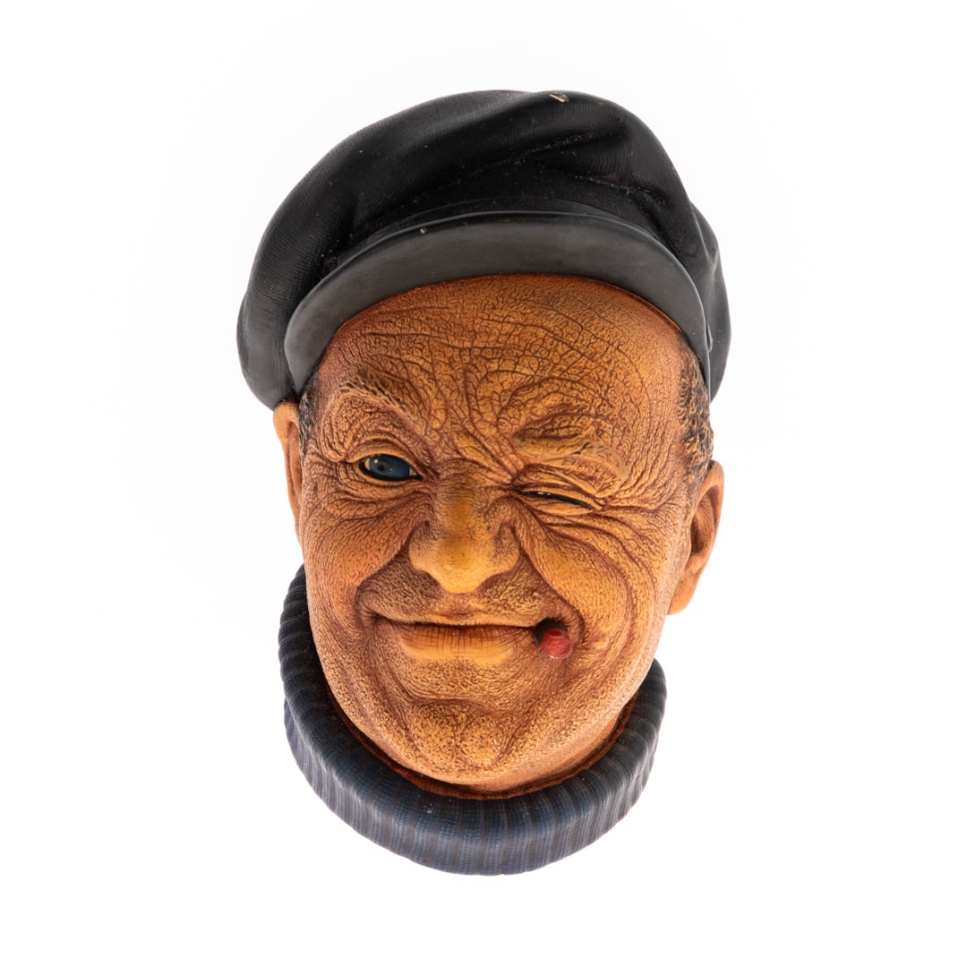 VINTAGE BOSSONS FIGURAL HEAD WALL MOUNT (1 of 3)