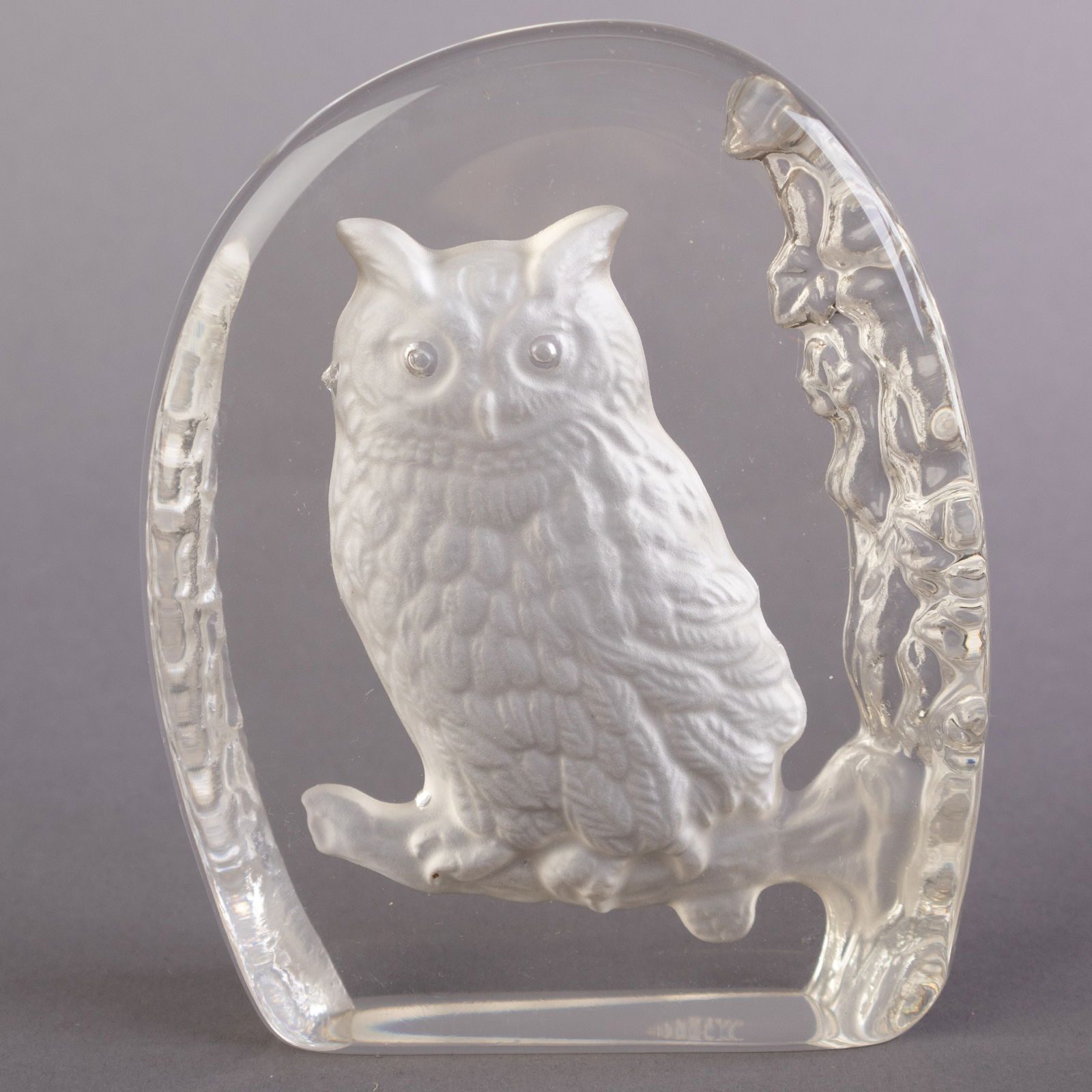 WEDGWOOD CRYSTAL GLASS INTAGLIO ANIMAL BIRD PAPERWEIGHT: Kindly examine all photographs provided in this listing or ask for a condition report. All items offered are in generally good, pre-owned condition, unless otherwise specifically described. The item i