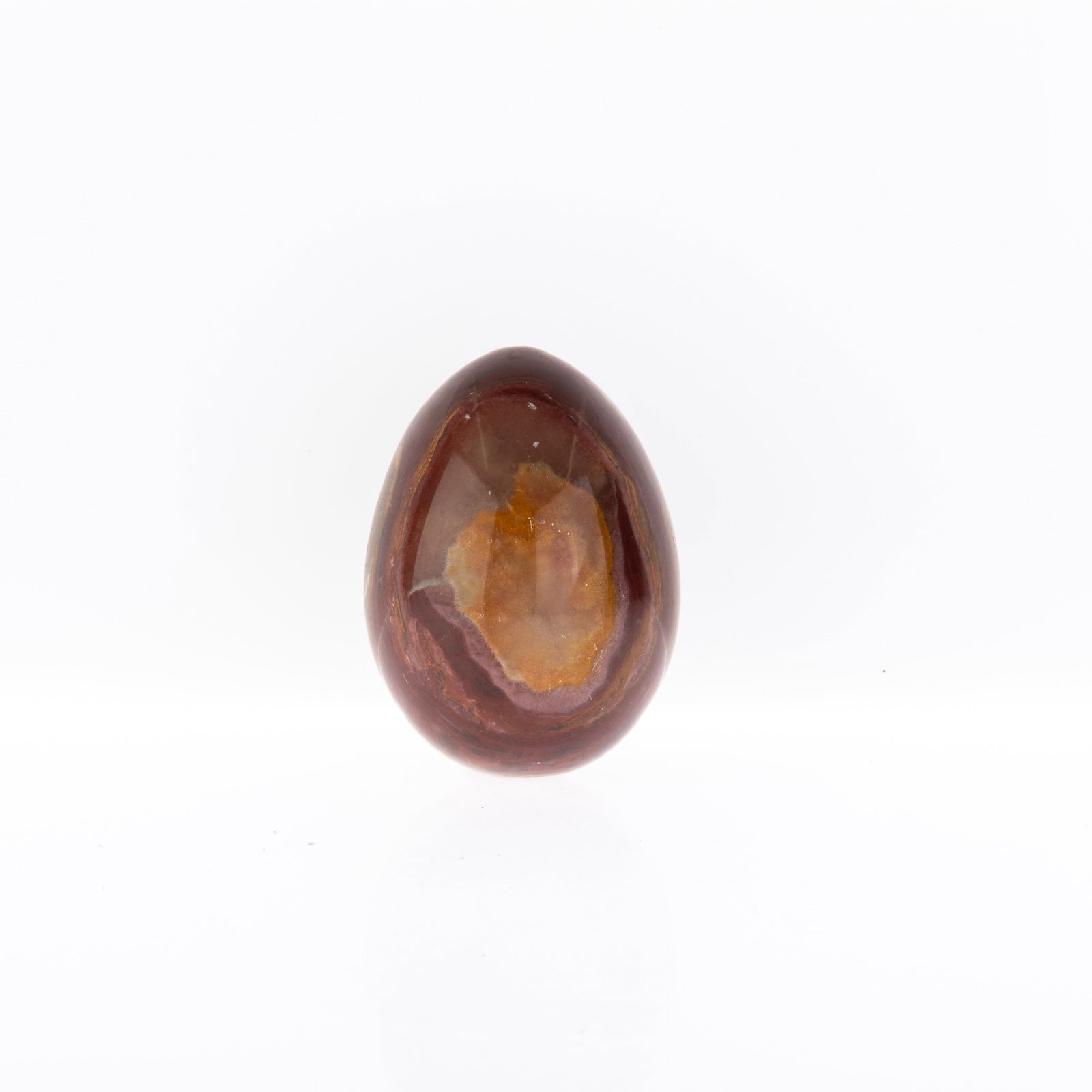 ALABASTER EGG SCULPTURE: 7x5.5x5.5CM.From a collection of Wedgwood and other selected ceramic/porcelain objects. Kindly examine all photographs provided in this listing or ask for a condition report. All items offered are in