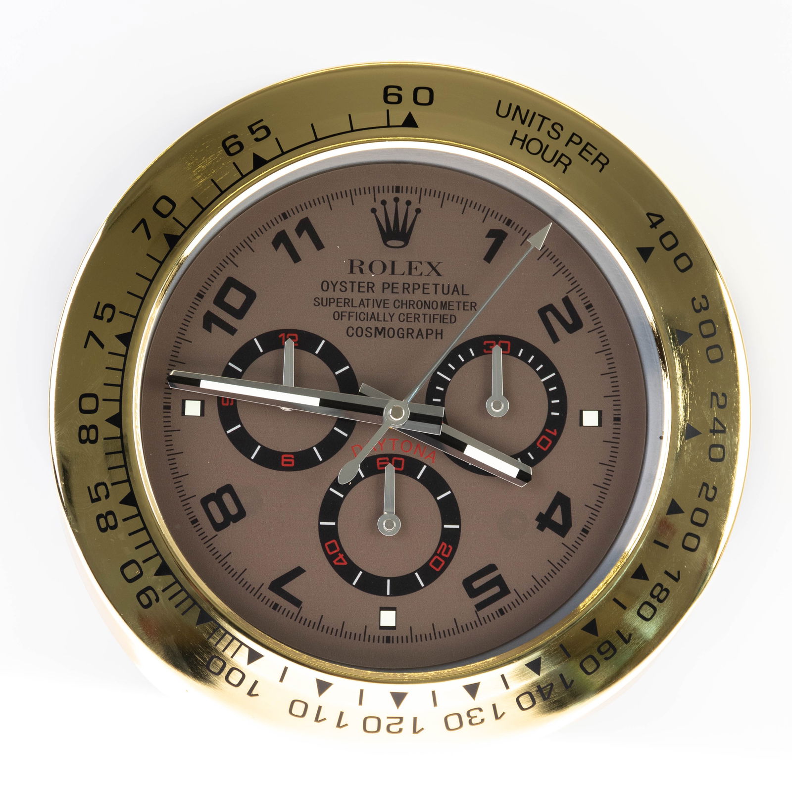 ROLEX ADVERTISING OFFICIAL DEALERSHIP CLOCK: (HEIGHT) 35CM.From a collection of Wedgwood and other selected ceramic/porcelain objects. Kindly examine all photographs provided in this listing or ask for a condition report. All items offered are i