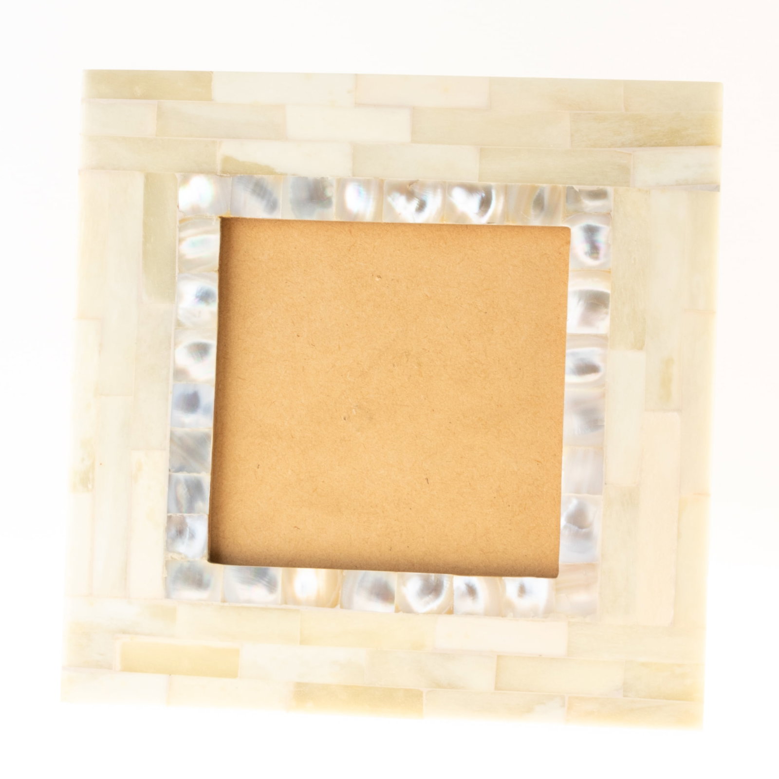 20TH CENTURY MOTHER OF PEARL DESIGNER PHOTOGRAPH FRAME: From a collection of Wedgwood and other selected ceramic/porcelain objects. Kindly examine all photographs provided in this listing or ask for a condition report. All items offered are in generally go