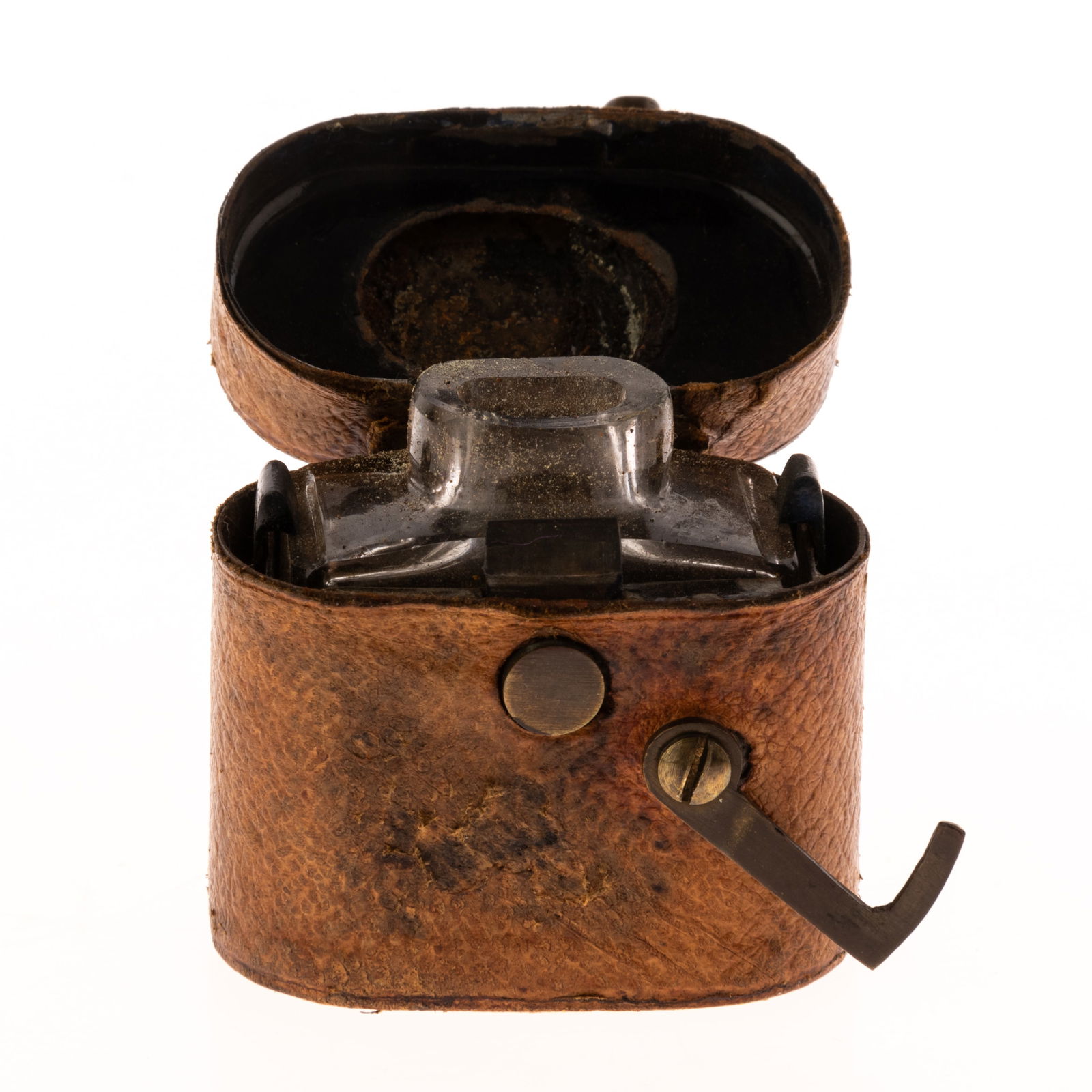 VICTORIAN TRAVELLING INKWELL 19TH CENTURY (1 of 5)