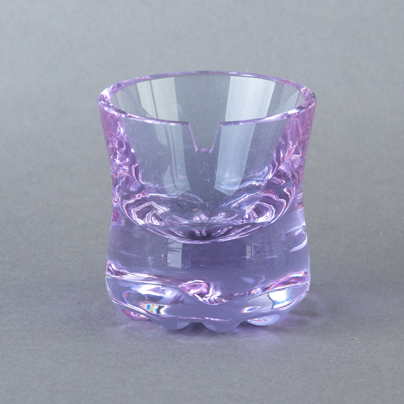 AMETHYST GLASS CANDLE HOLDER (1 of 4)