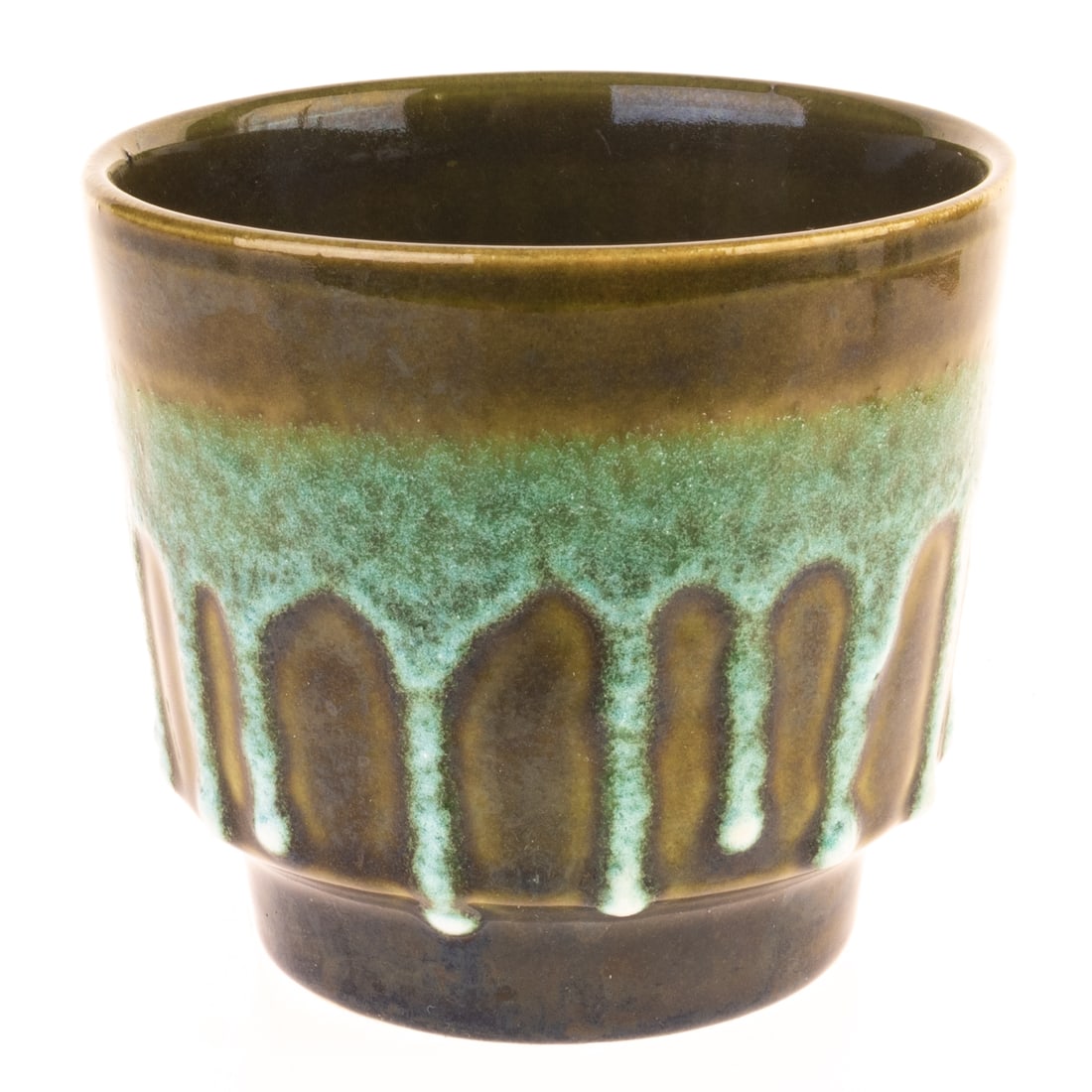 WEST GERMAN MID-CENTURY STUDIO POTTERY CERAMIC PLANTER VASE (1 of 3)