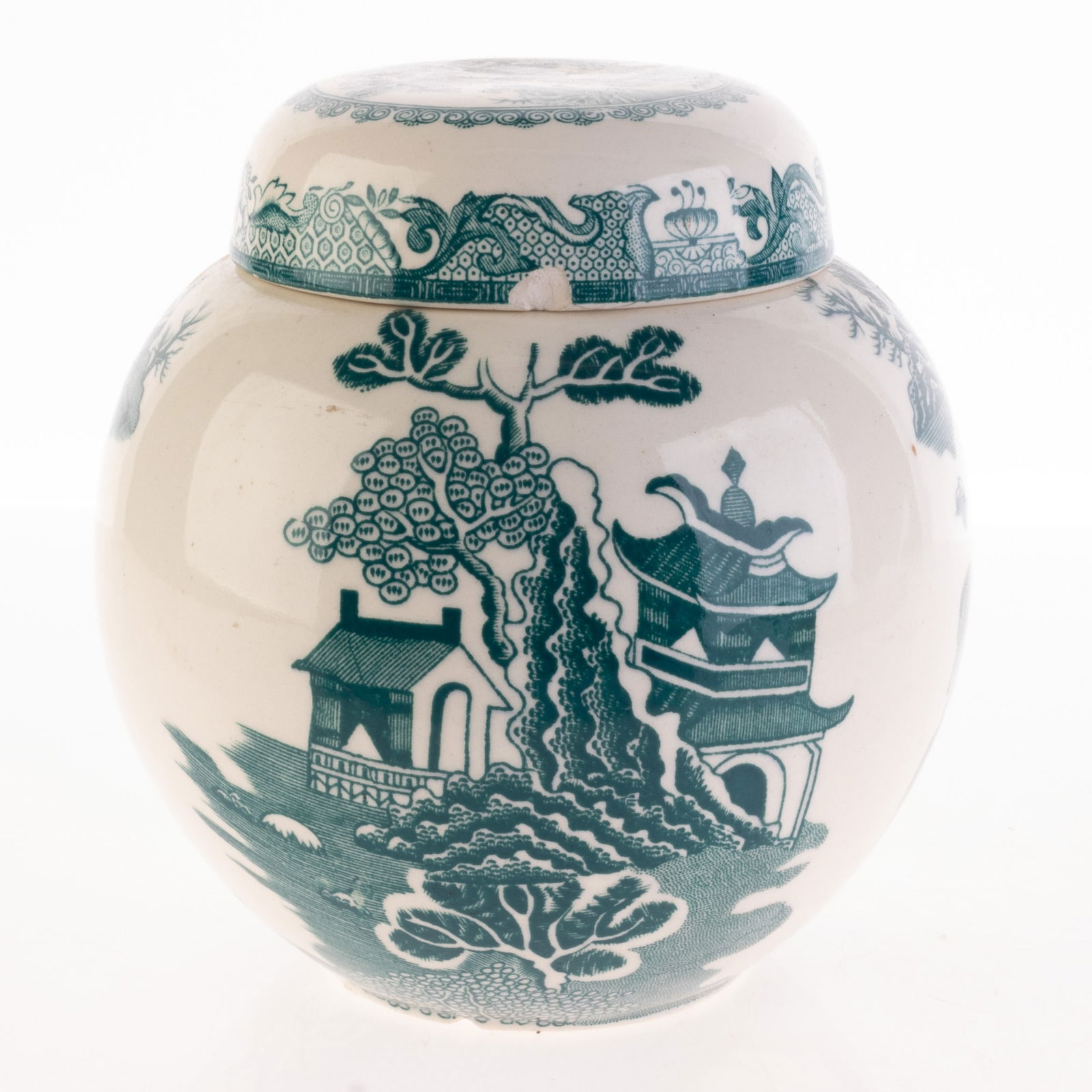MASON'S IRONSTONE CHINESE WILLOW PATTERN GINGER JAR: Kindly examine all photographs provided in this listing or ask for a condition report. All items offered are in generally good, pre-owned condition, unless otherwise specifically described. The item i