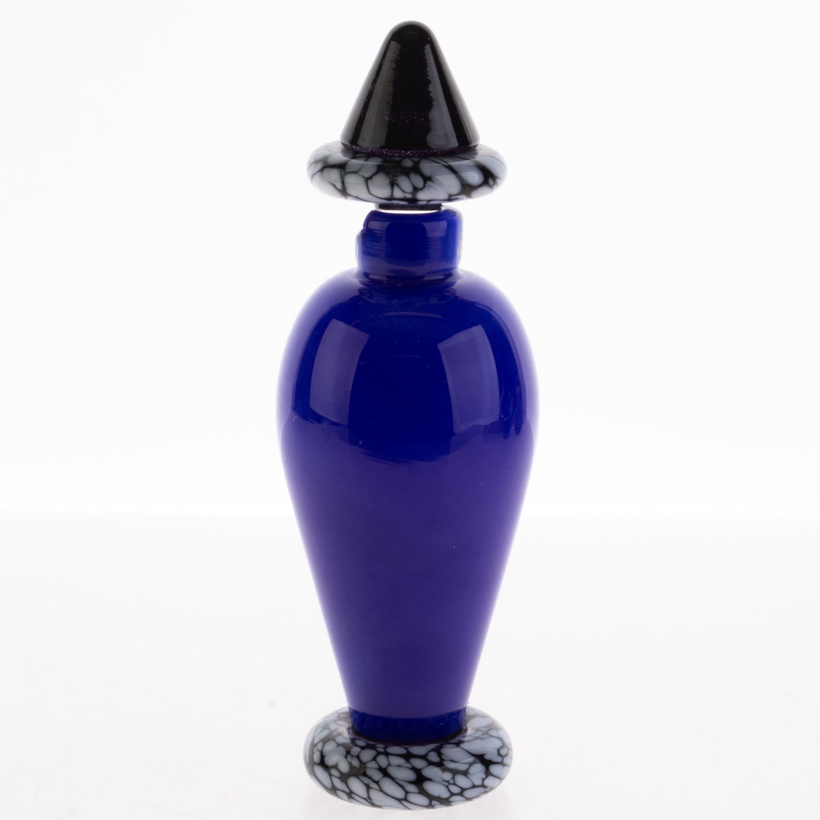 VINTAGE HAND-BLOWN STUDIO GLASS PERFUME SCENT BOTTLE (1 of 3)