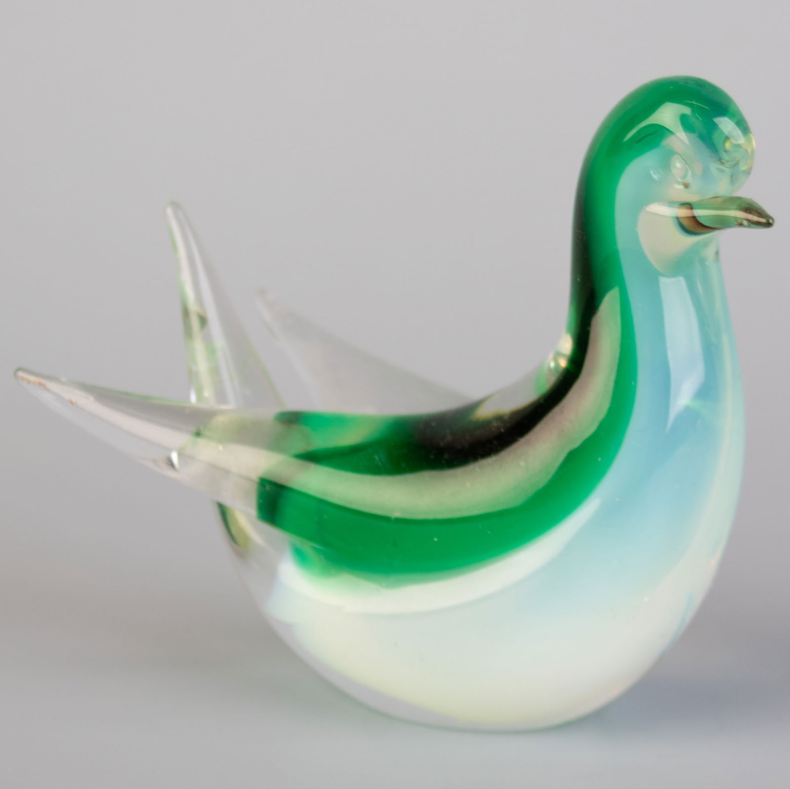 ANTIQUE MURANO HAND-BLOWN GLASS BIRD SCULPTURE (1 of 3)