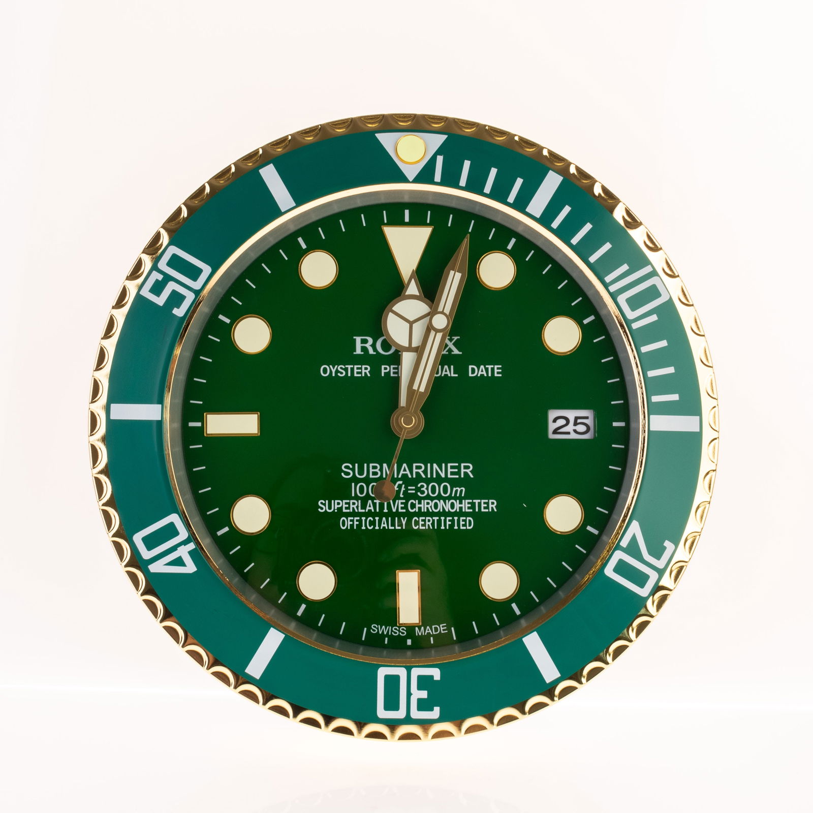 ROLEX ADVERTISING OFFICIAL DEALERSHIP CLOCK: (HEIGHT) 35CM.From a collection of Wedgwood and other selected ceramic/porcelain objects. Kindly examine all photographs provided in this listing or ask for a condition report. All items offered are i