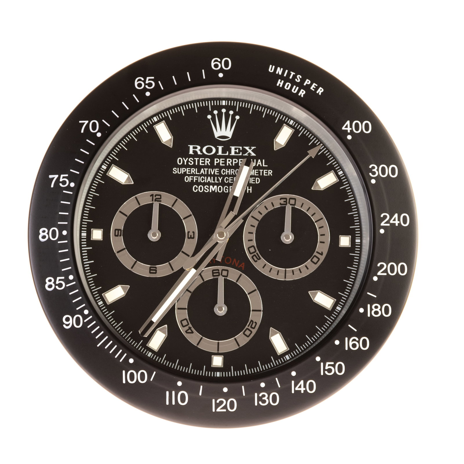 ROLEX ADVERTISING OFFICIAL DEALERSHIP CLOCK: (HEIGHT) 35CM.From a collection of Wedgwood and other selected ceramic/porcelain objects. Kindly examine all photographs provided in this listing or ask for a condition report. All items offered are i