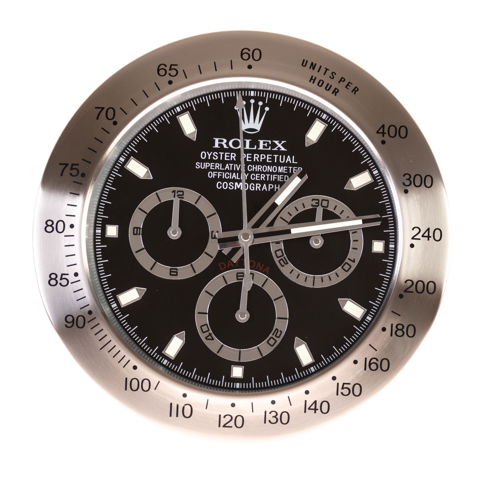 ROLEX ADVERTISING OFFICIAL DEALERSHIP CLOCK: (HEIGHT) 35CM.From a collection of Wedgwood and other selected ceramic/porcelain objects. Kindly examine all photographs provided in this listing or ask for a condition report. All items offered are i